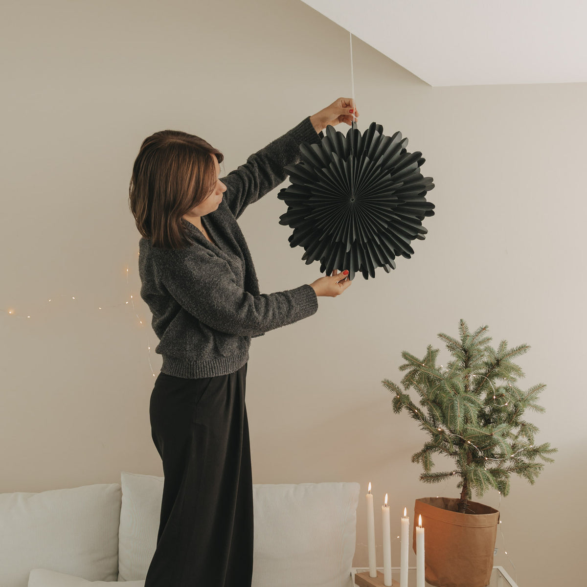 Snowflake black 45cm - Eulenschnitt (Image 4)