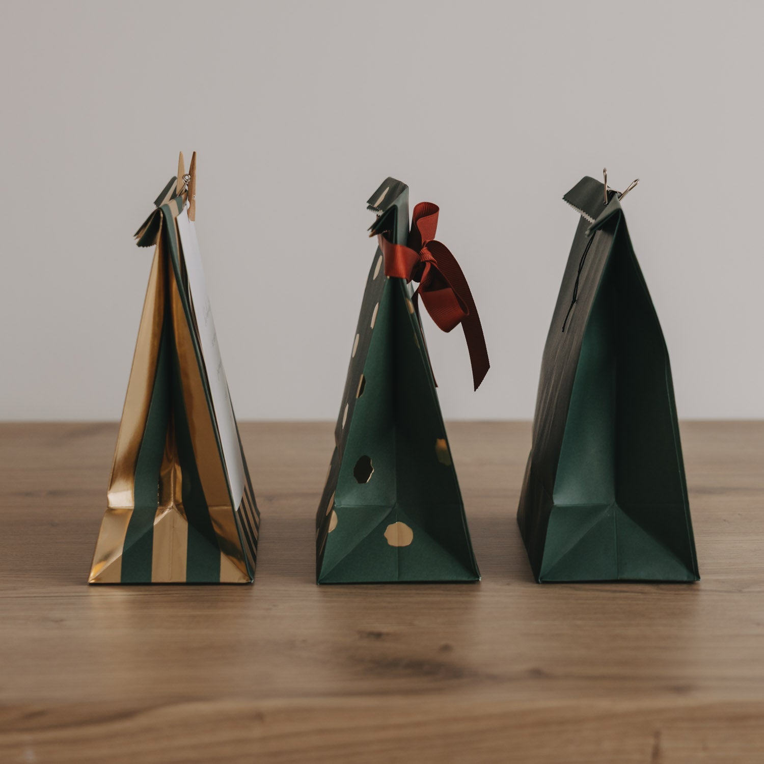 Sacchetti di carta Natale piccoli set da 6 - Eulenschnitt