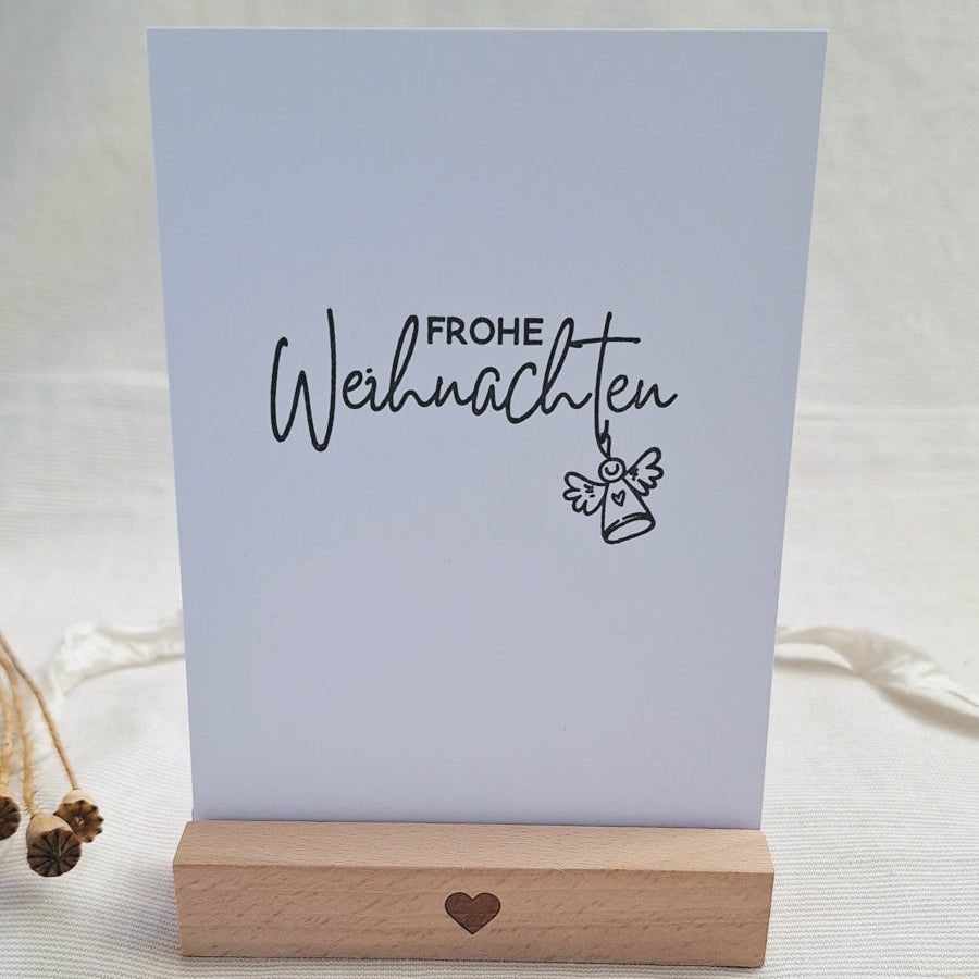 Postkarte "Frohe Weihnachten" – handgemacht