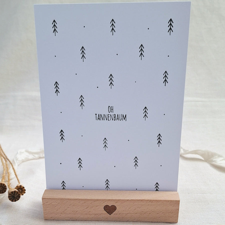 Postkarte "Oh Tannenbaum" – handgemacht