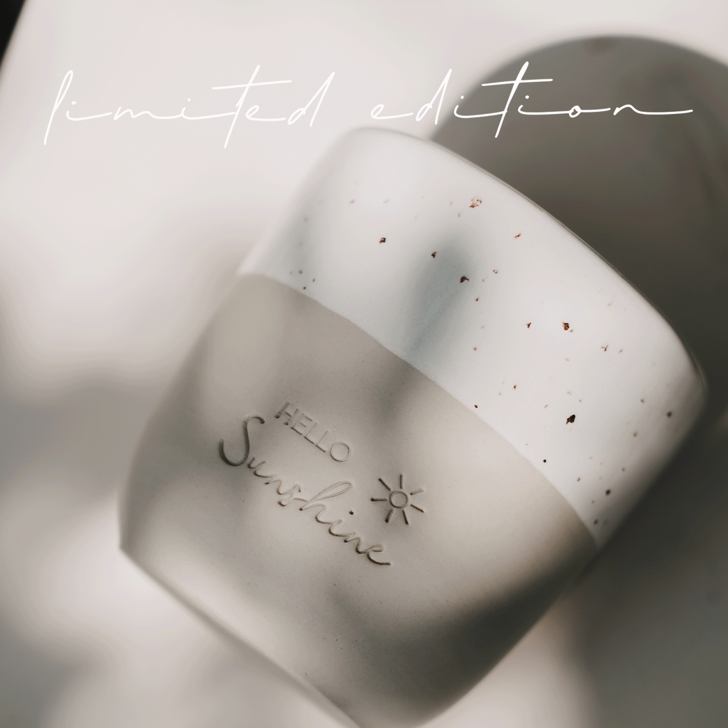 Stoneware mug "Hello Sunshine" – handmade – Limited Edition - Eulenschnitt (Image 2)