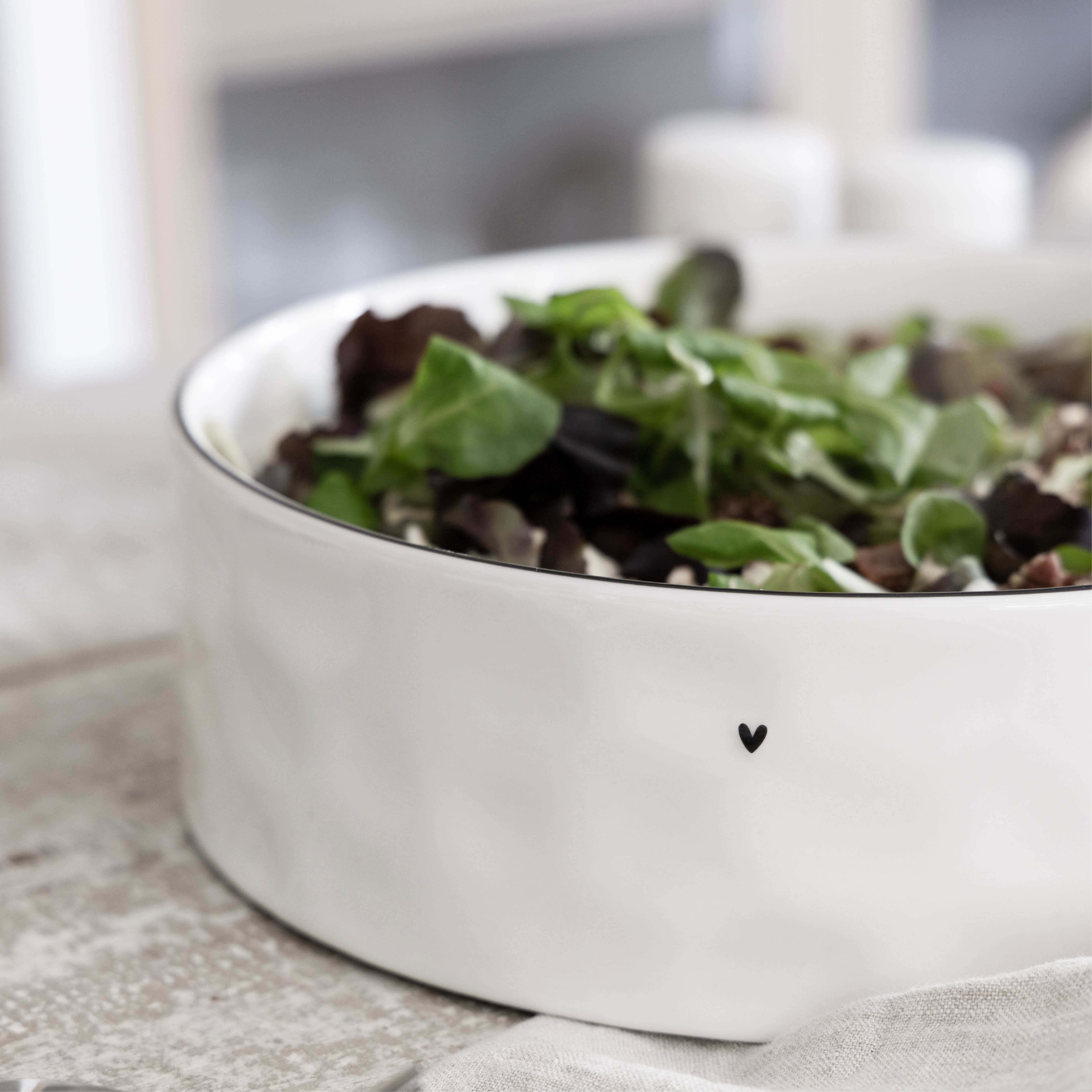 Coupe "heart" grande noire Design 2 - Bastion Collections