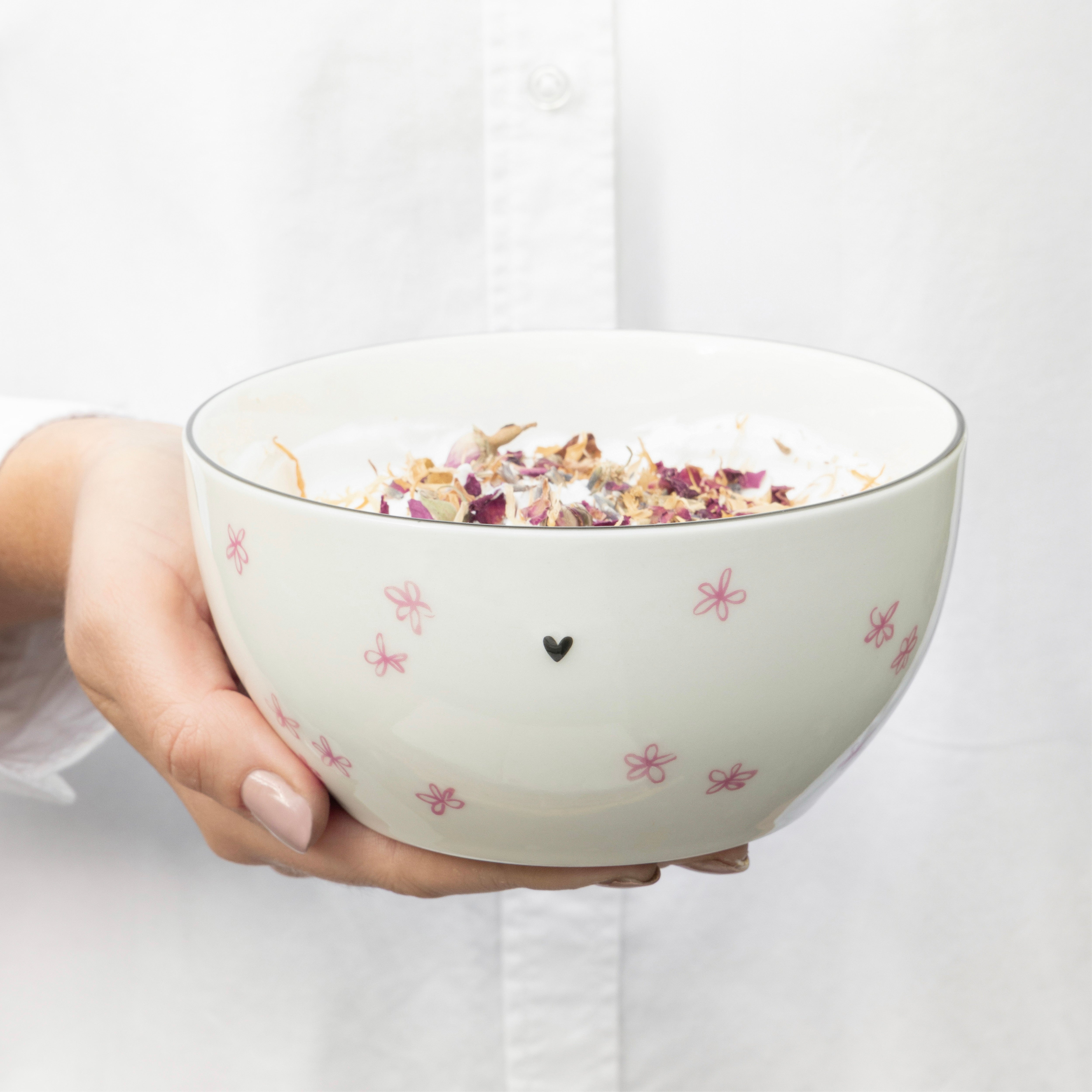 Coupe "little flowers" moyenne rose - Bastion Collections