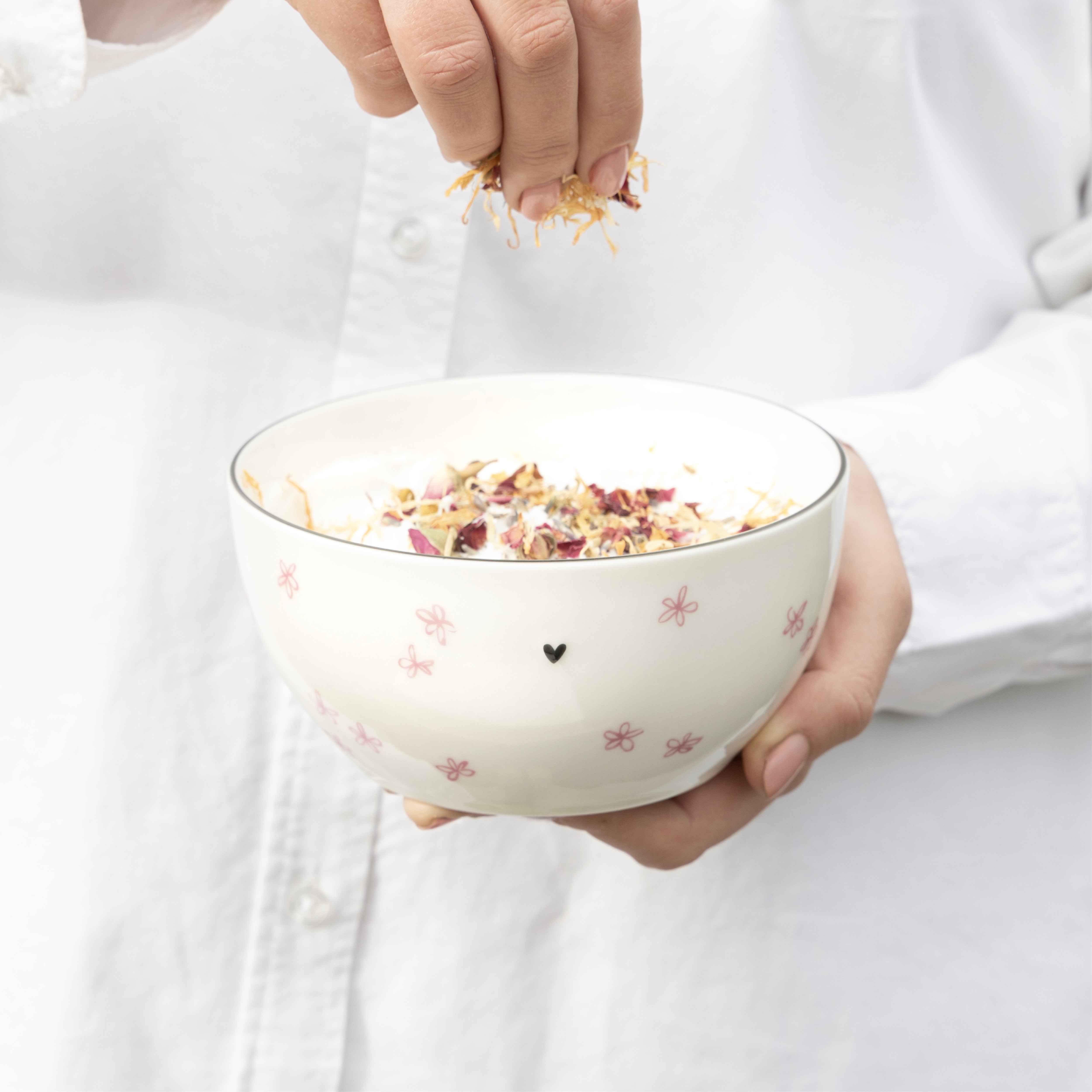 Coupe "little flowers" moyenne rose - Bastion Collections