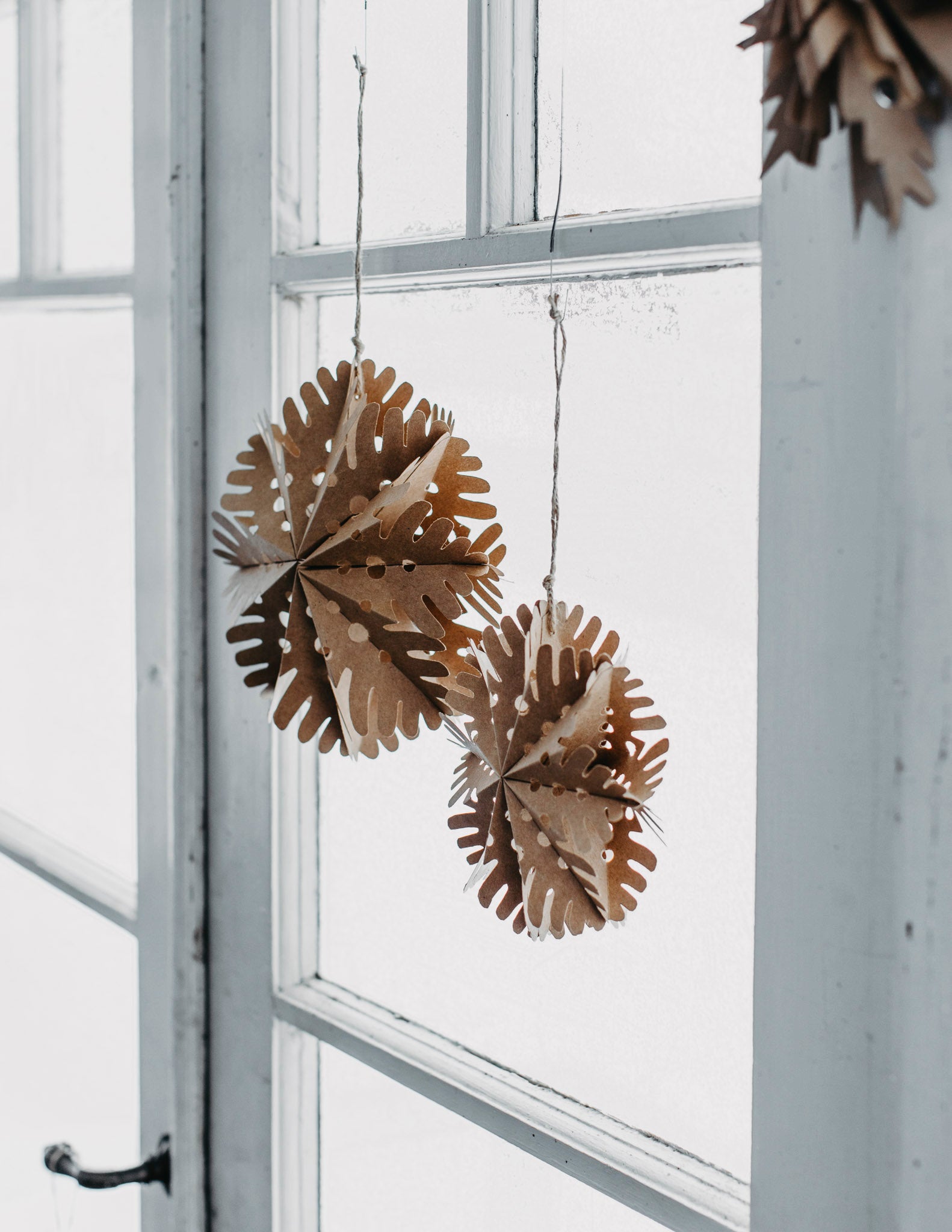 Flocon de neige papier "Busterud" petit marron - Storefactory