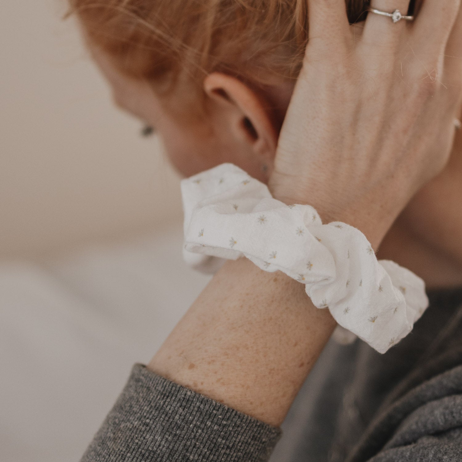 Scrunchies Blumen 2er Set - Eulenschnitt