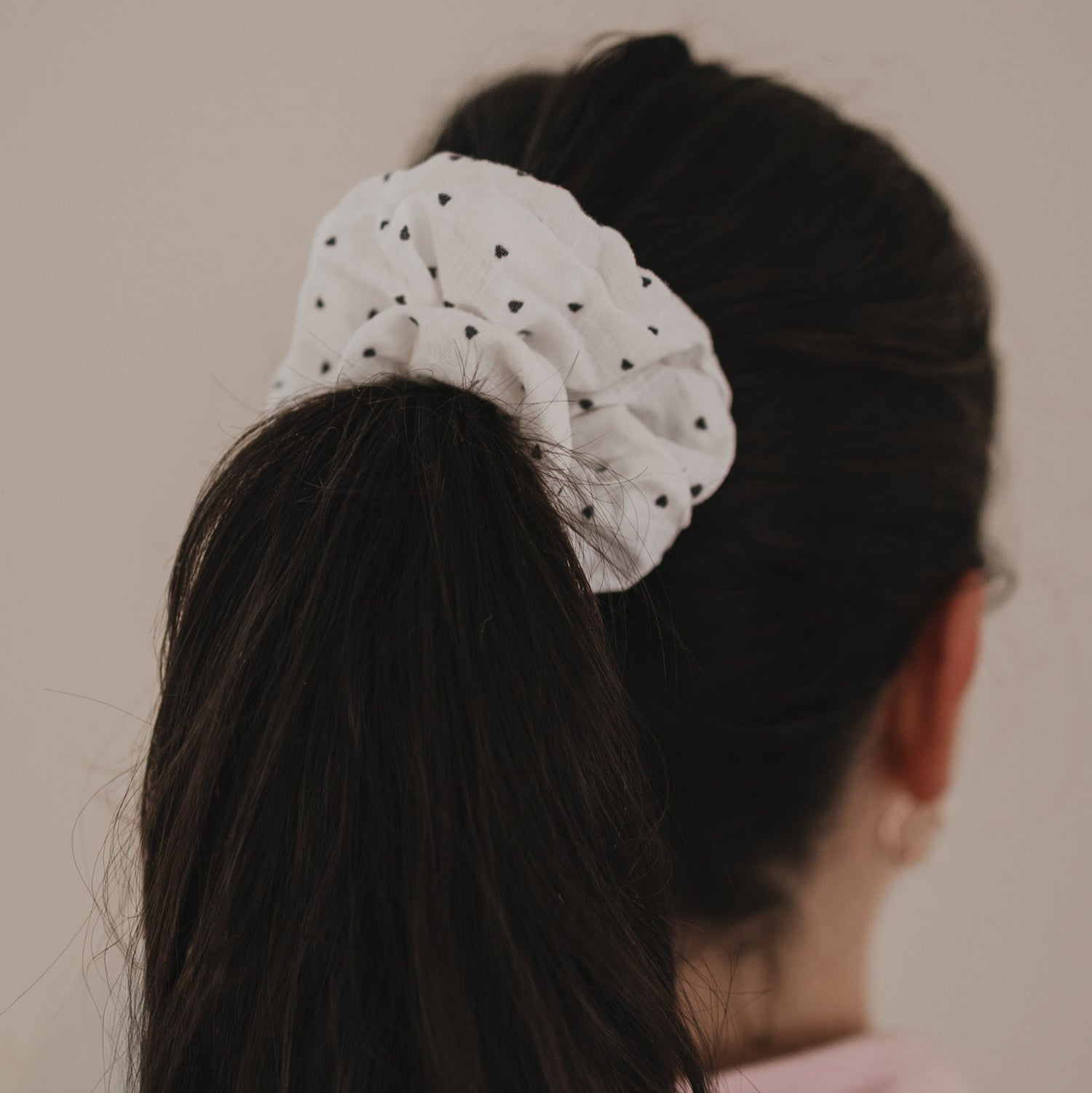 Scrunchies Herzen 2er Set - Eulenschnitt