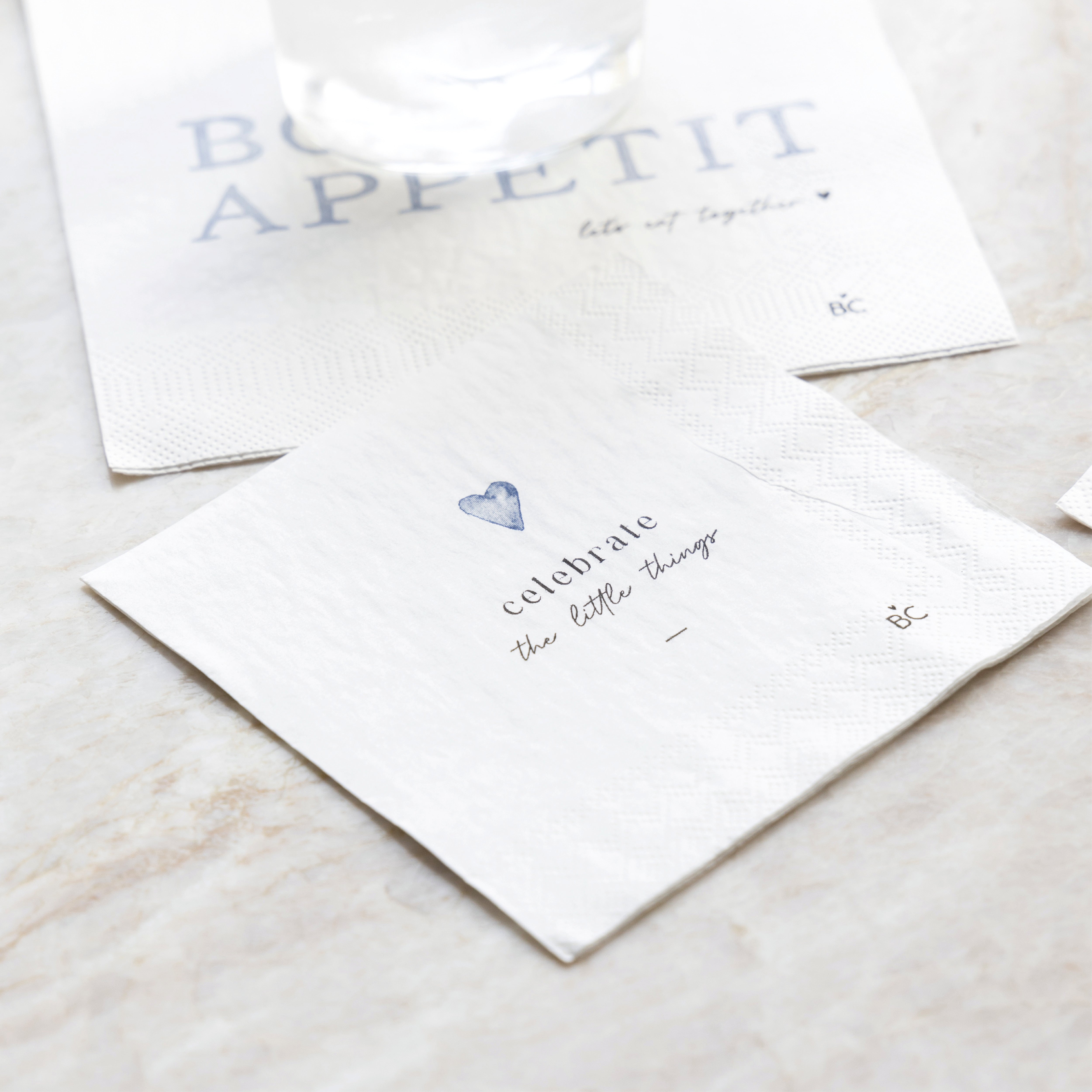 Serviette "Bon Appetit" Lunch - Bastion Collections