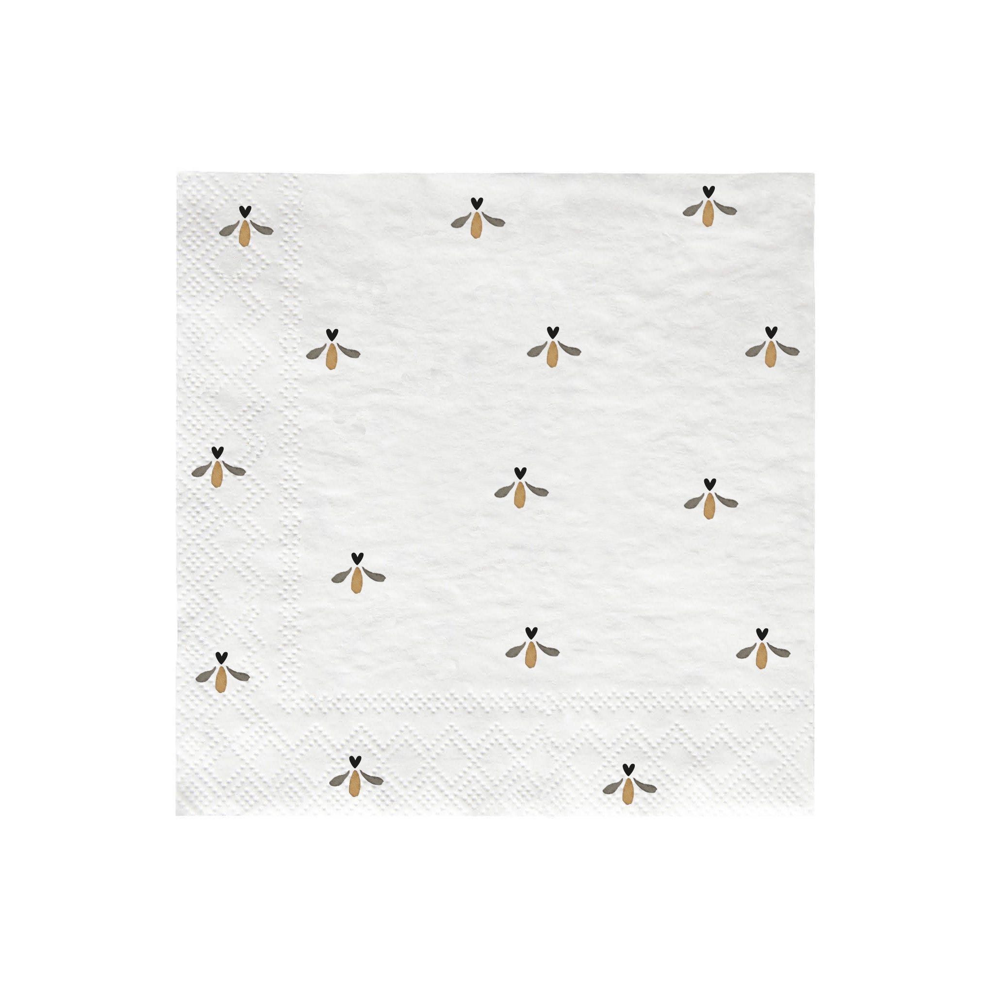 Serviette "dancing heart" Cocktail - Bastion Collections