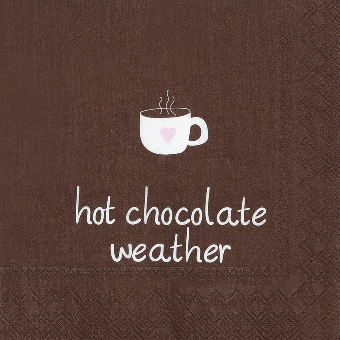 Serviette "Hot chocolate weather" Cocktail - Räder