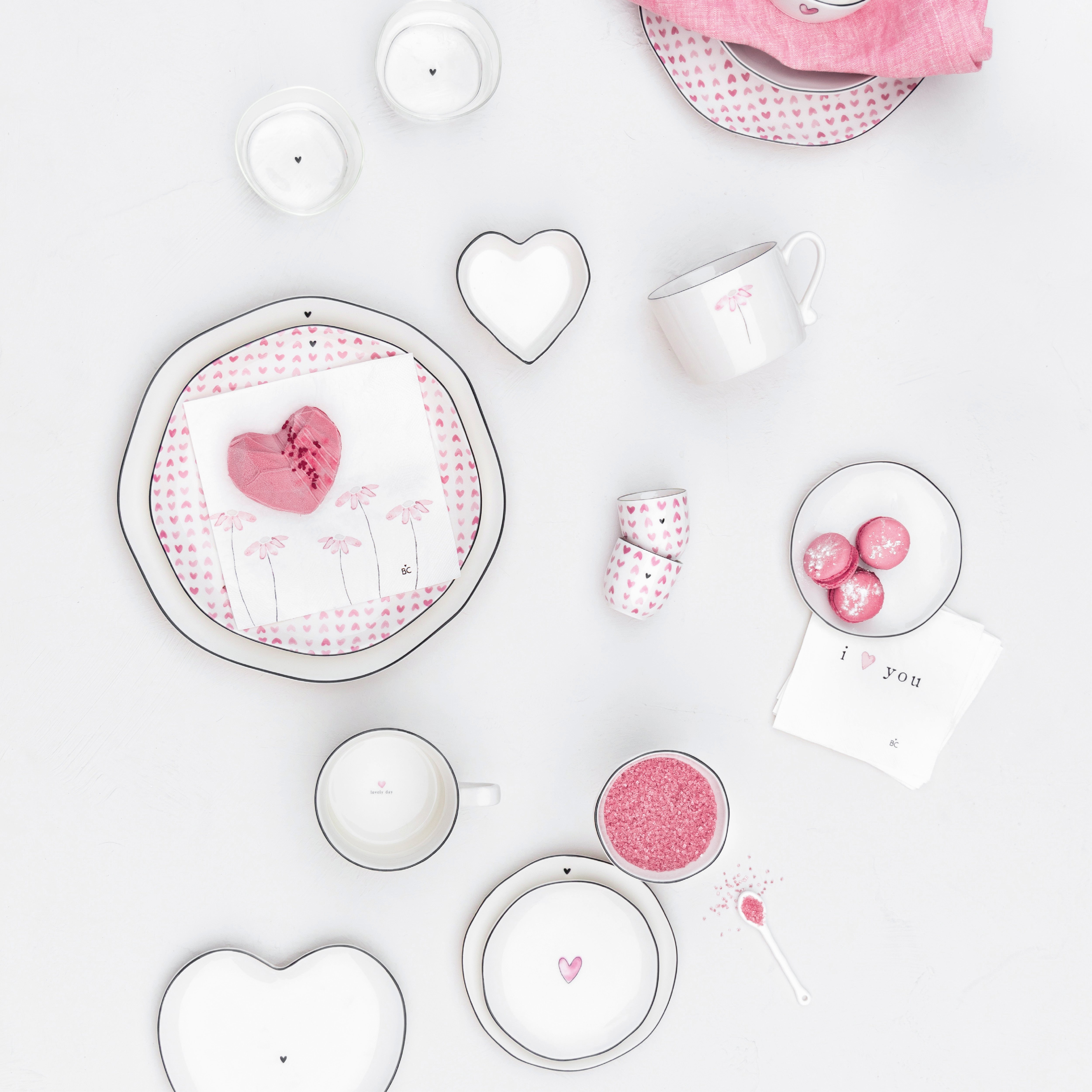 Serviette "i Love you" Cocktail - Bastion Collections