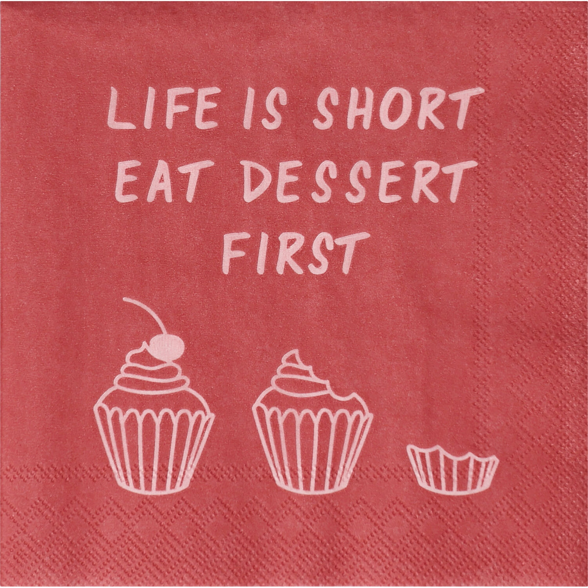 Serviette "Life is short" Cocktail - Räder