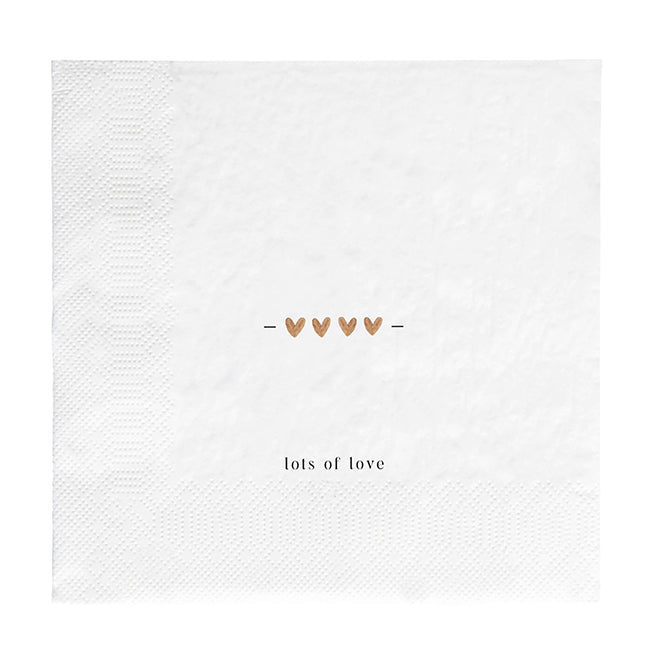 Serviette "Love Story" Lunch - Bastion Collections