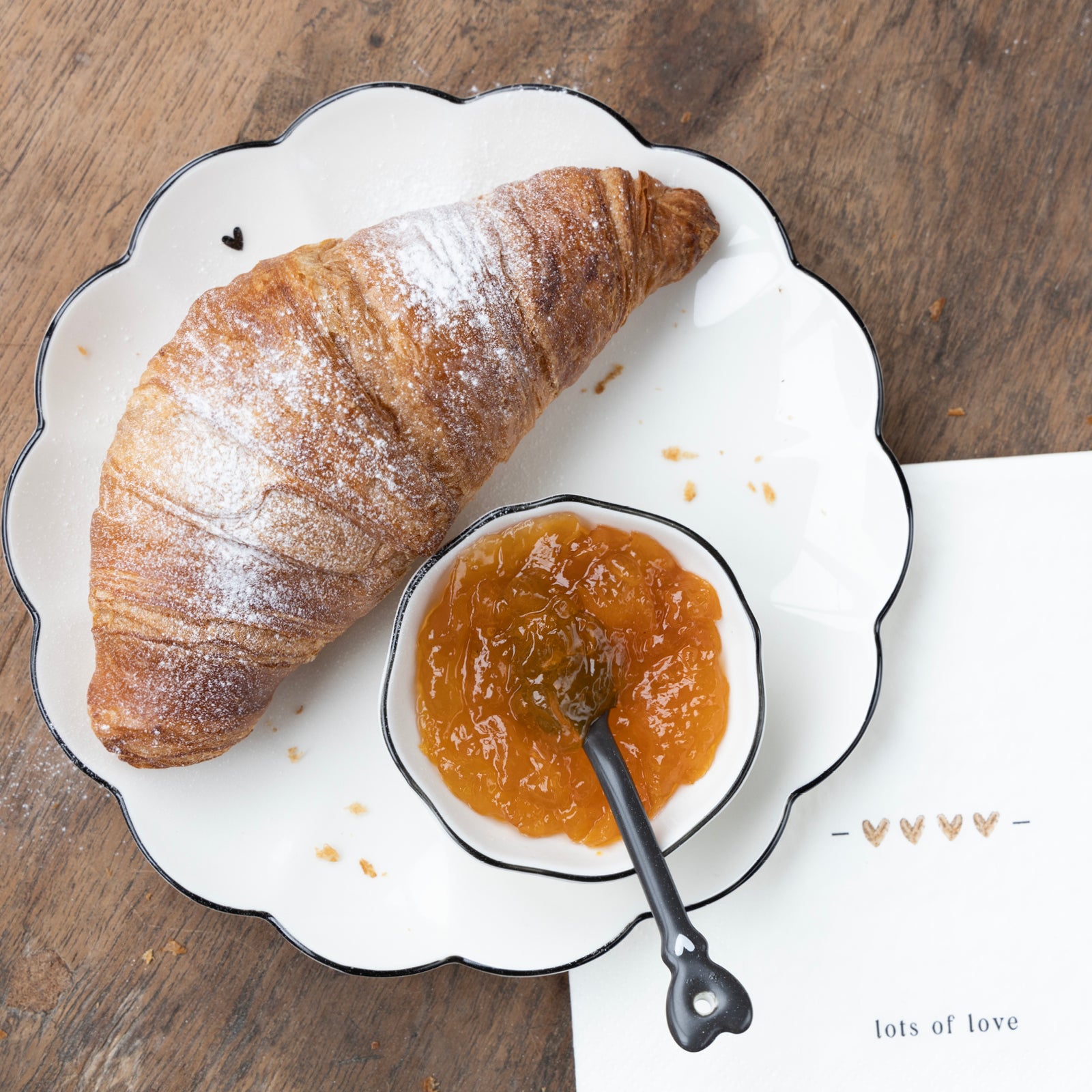 Serviette "Love Story" Lunch - Bastion Collections