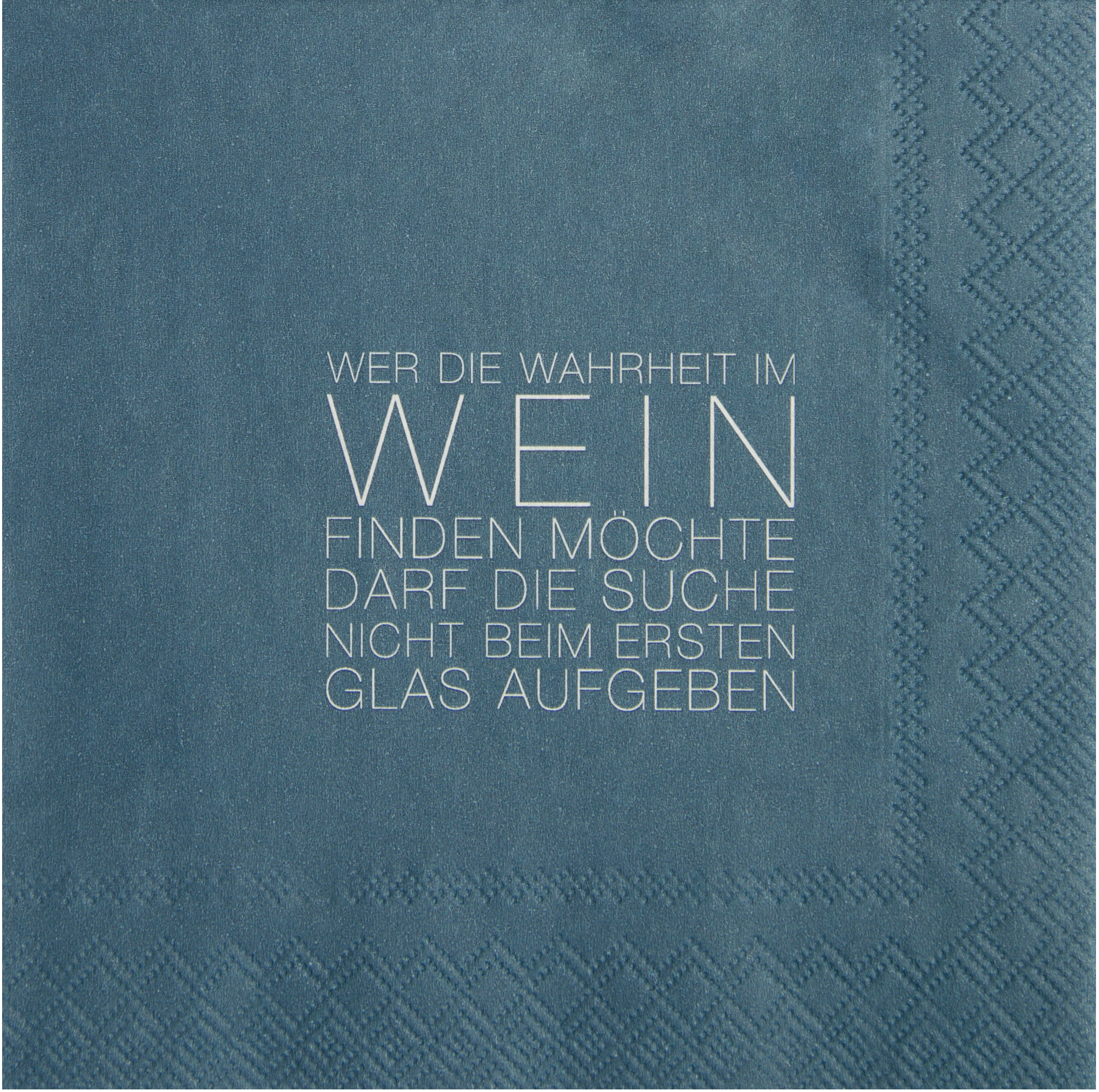 Serviette "Wahrheit liegt im Wein" Cocktail - Räder