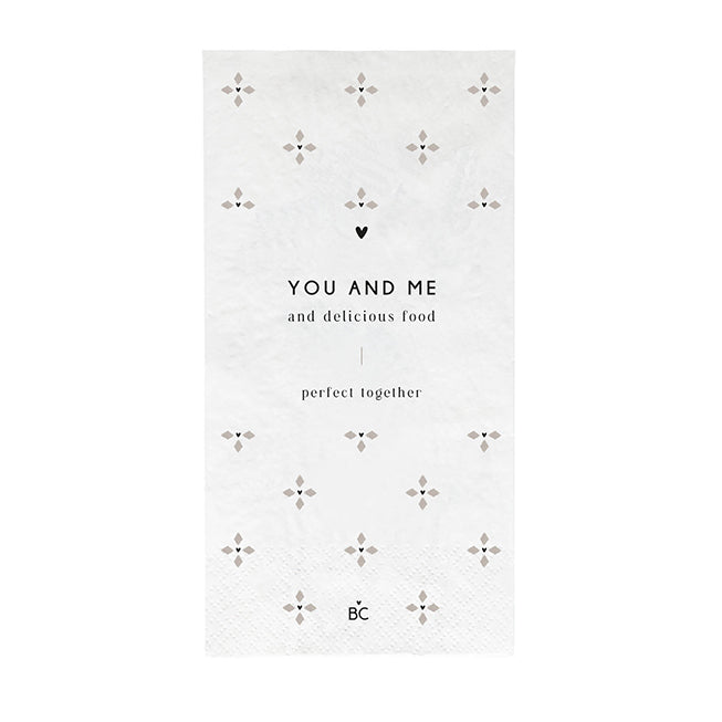 Serviette "You and Me" Buffet - Bastion Collections