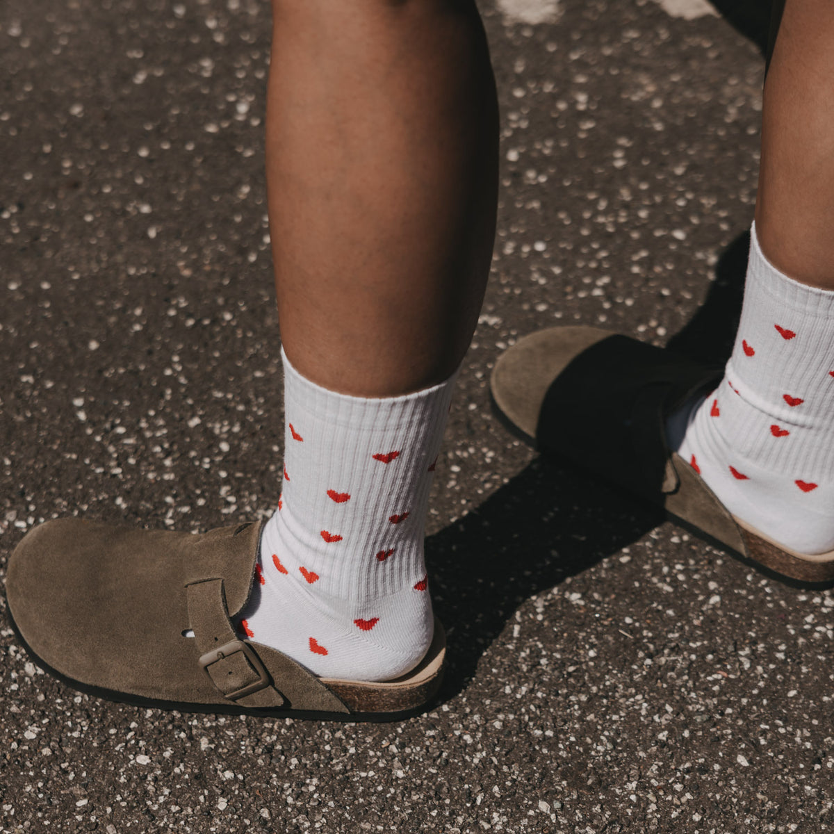 Chaussettes coeurs rouges blanc 35–38 - Eulenschnitt (Image 3)