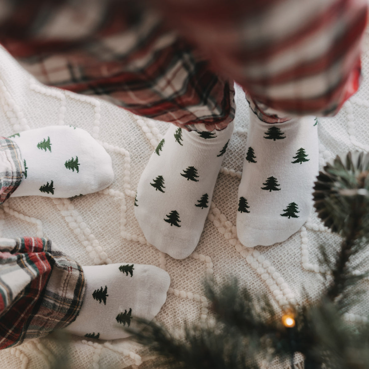 Chaussettes enfant sapins blanc 27-30 - Eulenschnitt (Image 2)