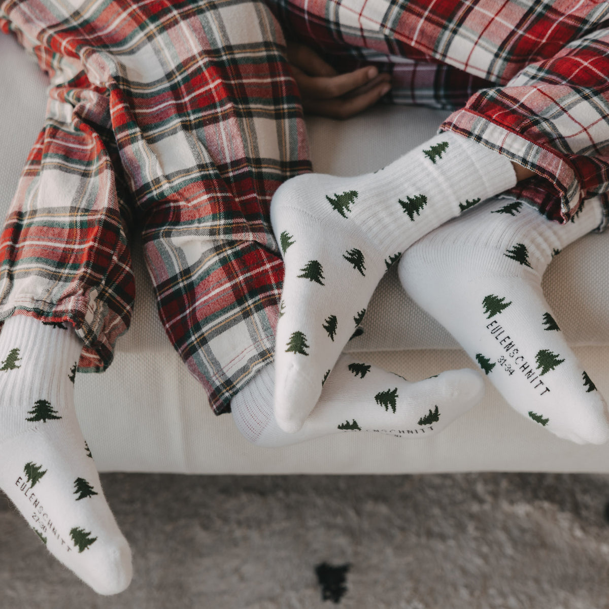Chaussettes enfant sapins blanc 31-34 - Eulenschnitt (Image 3)