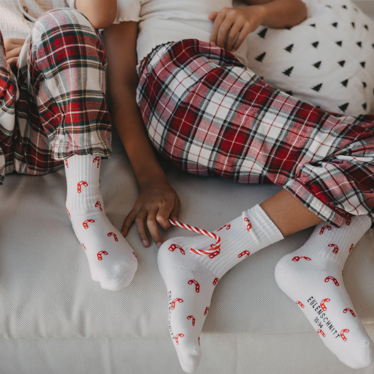 Kids socks candy canes white 23-26 - Eulenschnitt (Image 3)