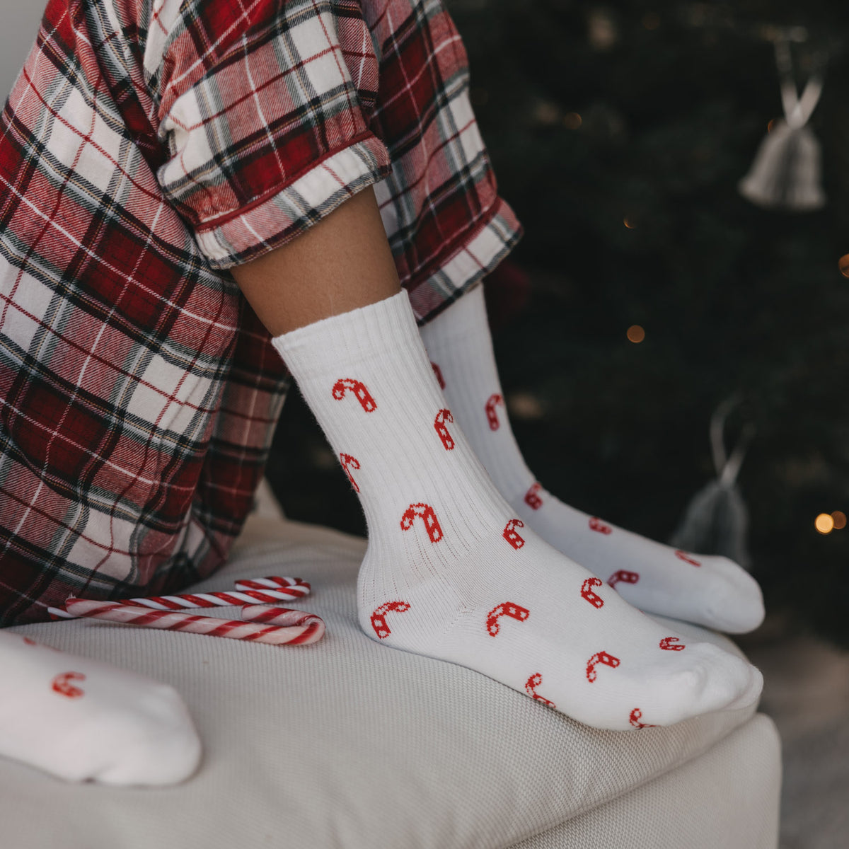 Chaussettes enfant sucres d'orge blanc 31-34 - Eulenschnitt