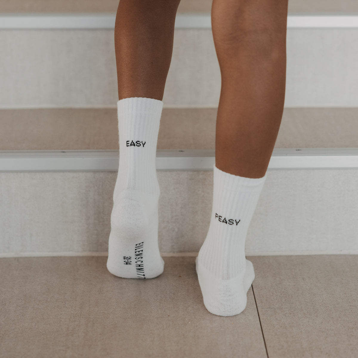 Kids socks "Easy peasy" white 31-34 - Eulenschnitt (Image 2)