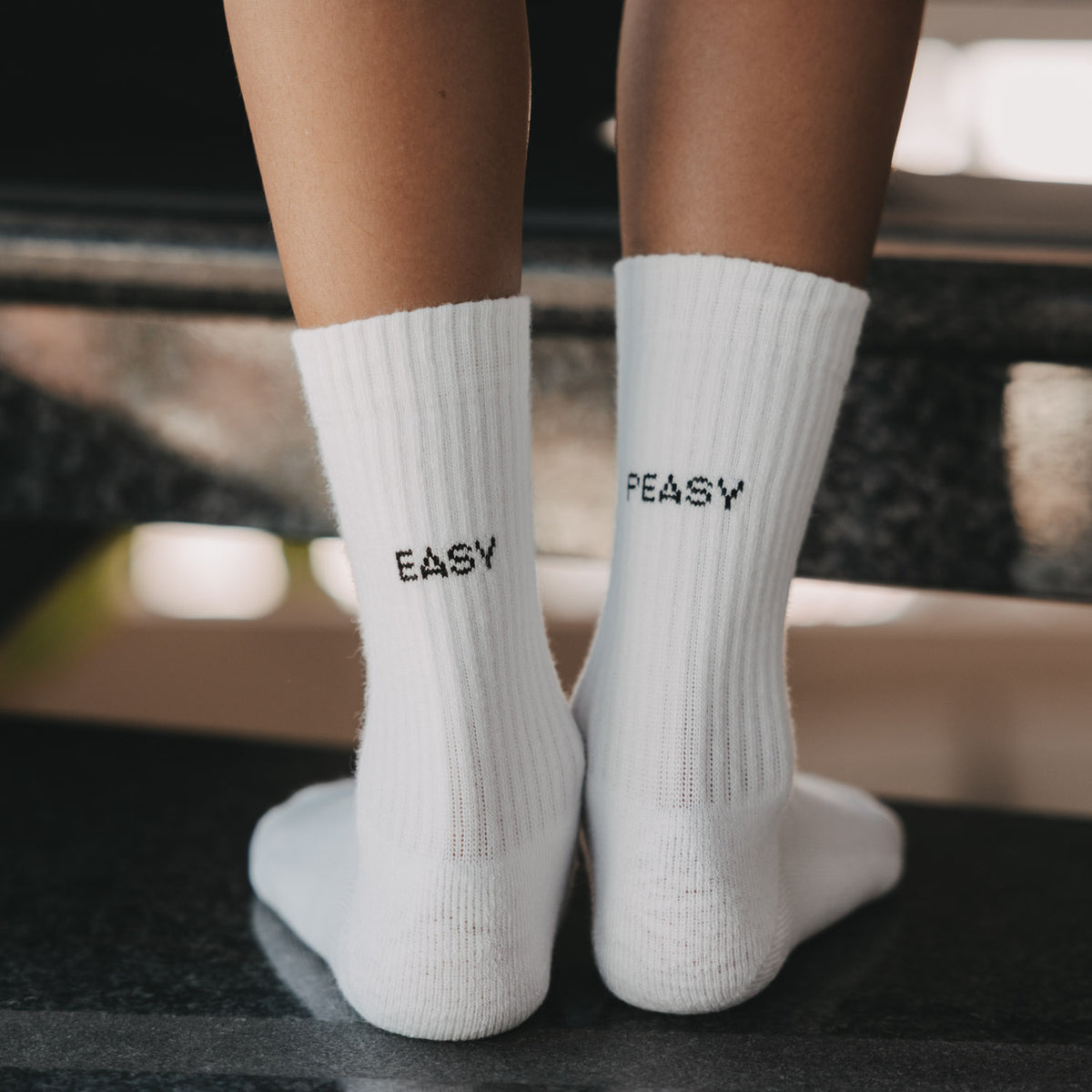 Kids socks "Easy peasy" white 31-34 - Eulenschnitt (Image 3)