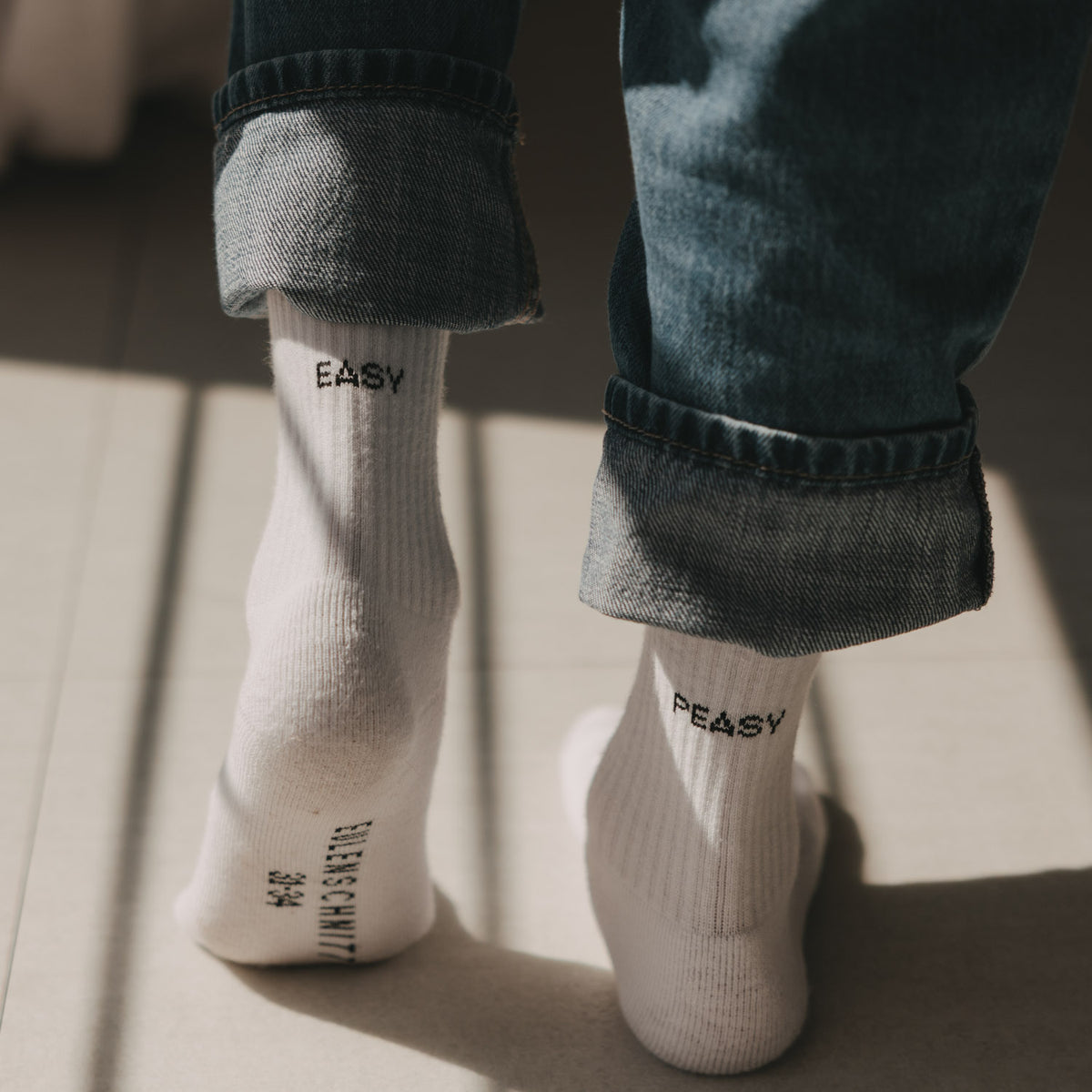 Kids socks "Easy peasy" white 31-34 - Eulenschnitt (Image 4)