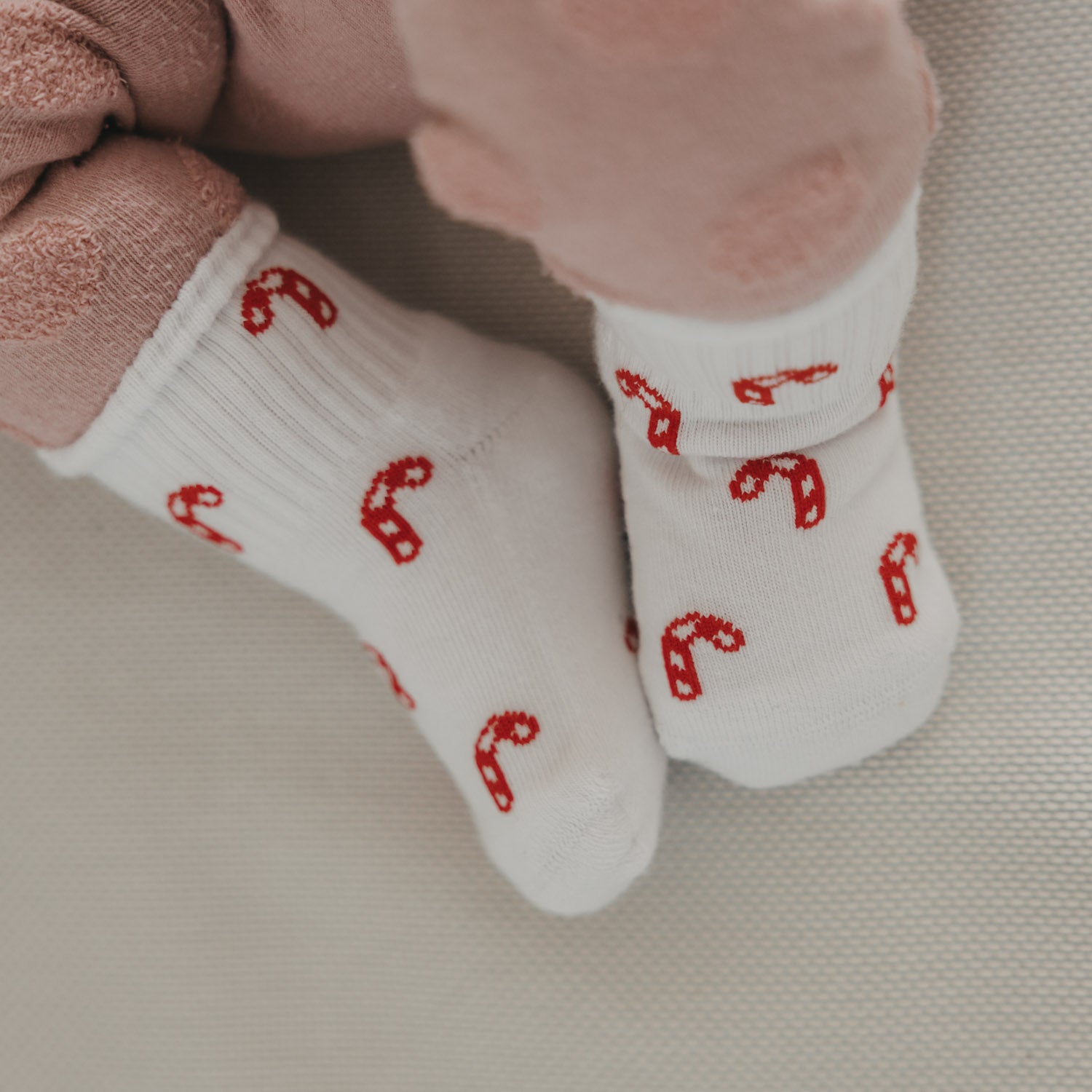Chaussettes bébé sucres d'orge blanc 16–18 - Eulenschnitt