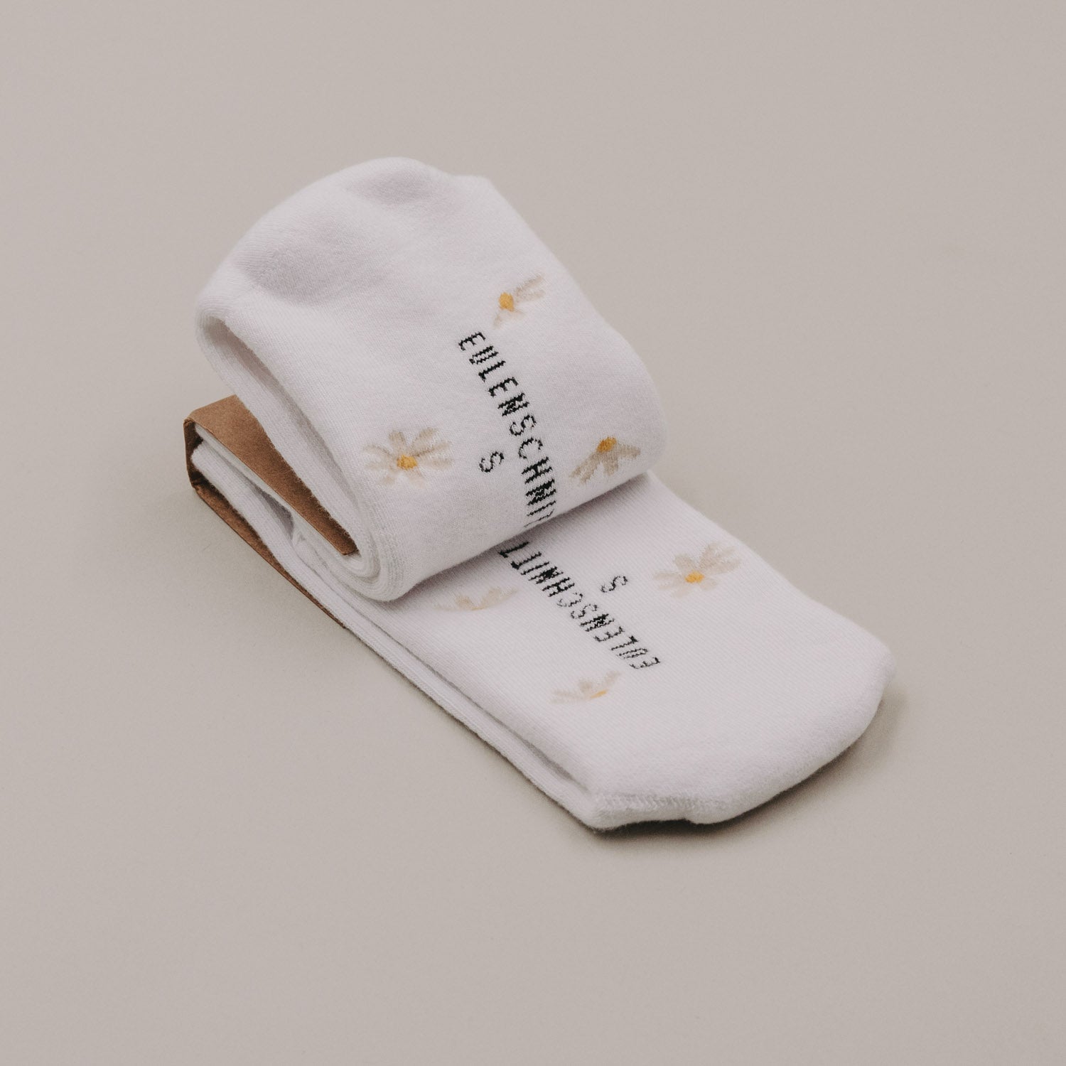 Socken "Allover Daisy" weiss 35-38 - Eulenschnitt