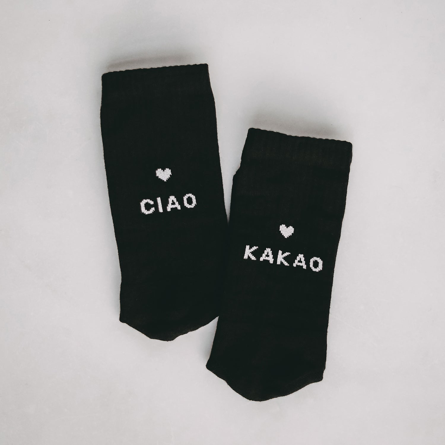 Socken "CIAO KAKAO" schwarz 39-42 - Eulenschnitt