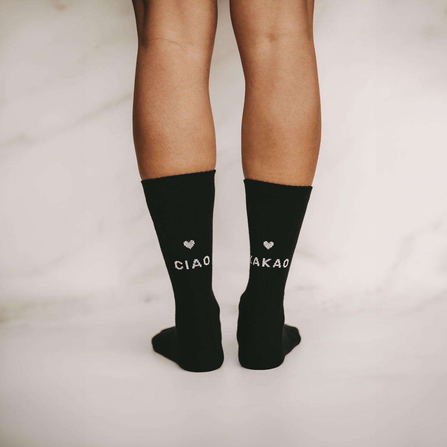Socks "CIAO KAKAO" black 43-46 - Eulenschnitt