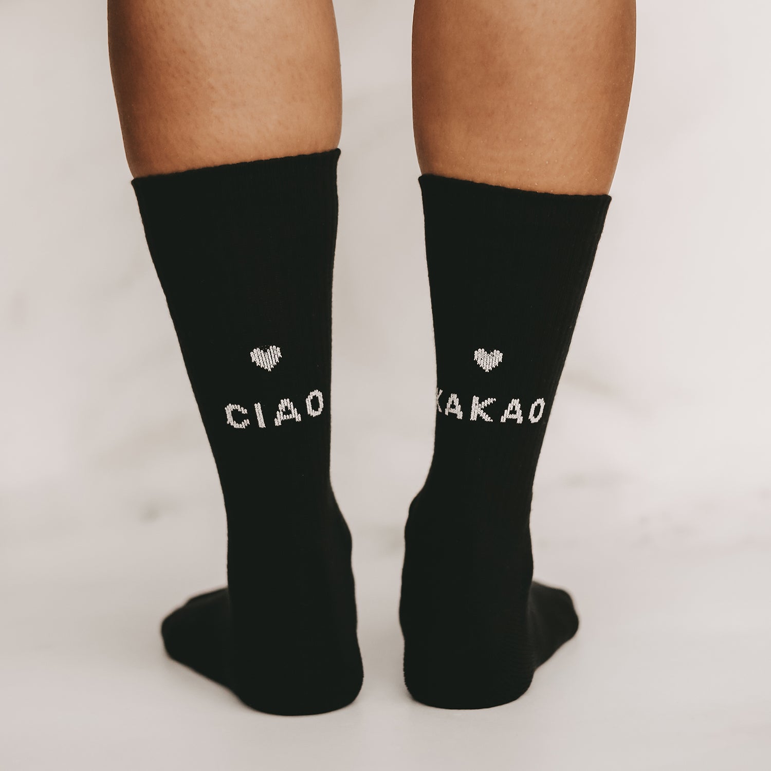 Socks "CIAO KAKAO" black 43-46 - Eulenschnitt
