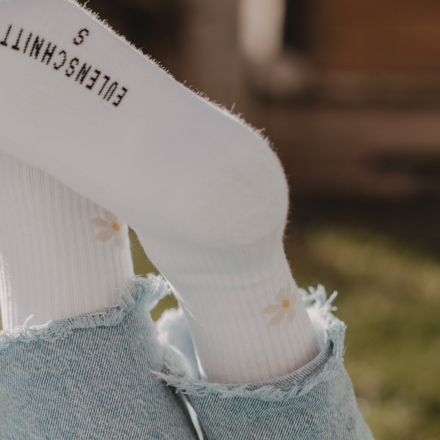 Chaussettes "Daisy" blanc 35-38 - Eulenschnitt