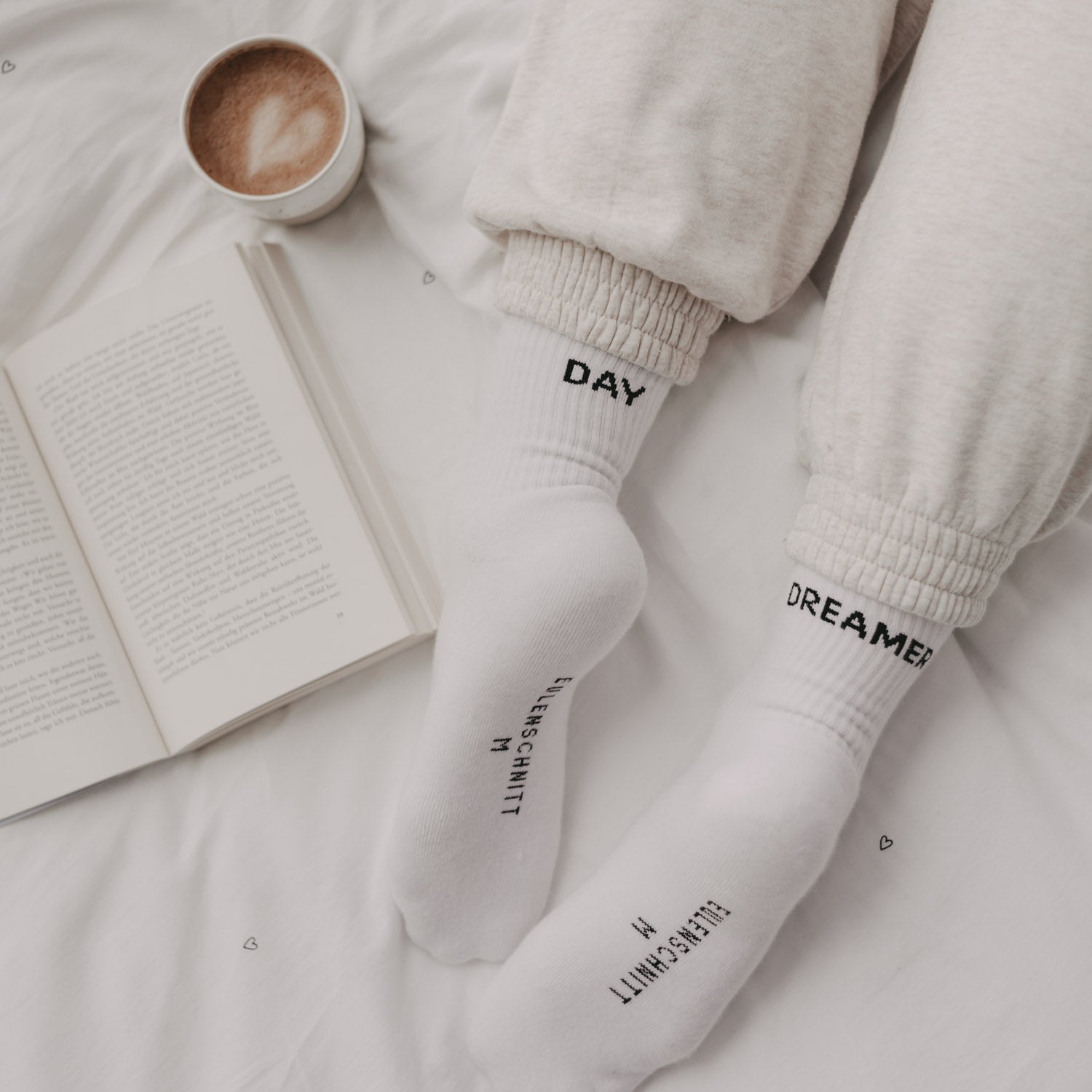 Socks "Day Dreamer" white 35-38 - Eulenschnitt