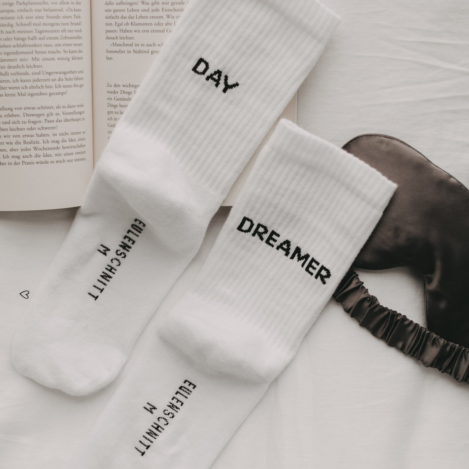 Socken "Day Dreamer" weiss 43–46 - Eulenschnitt