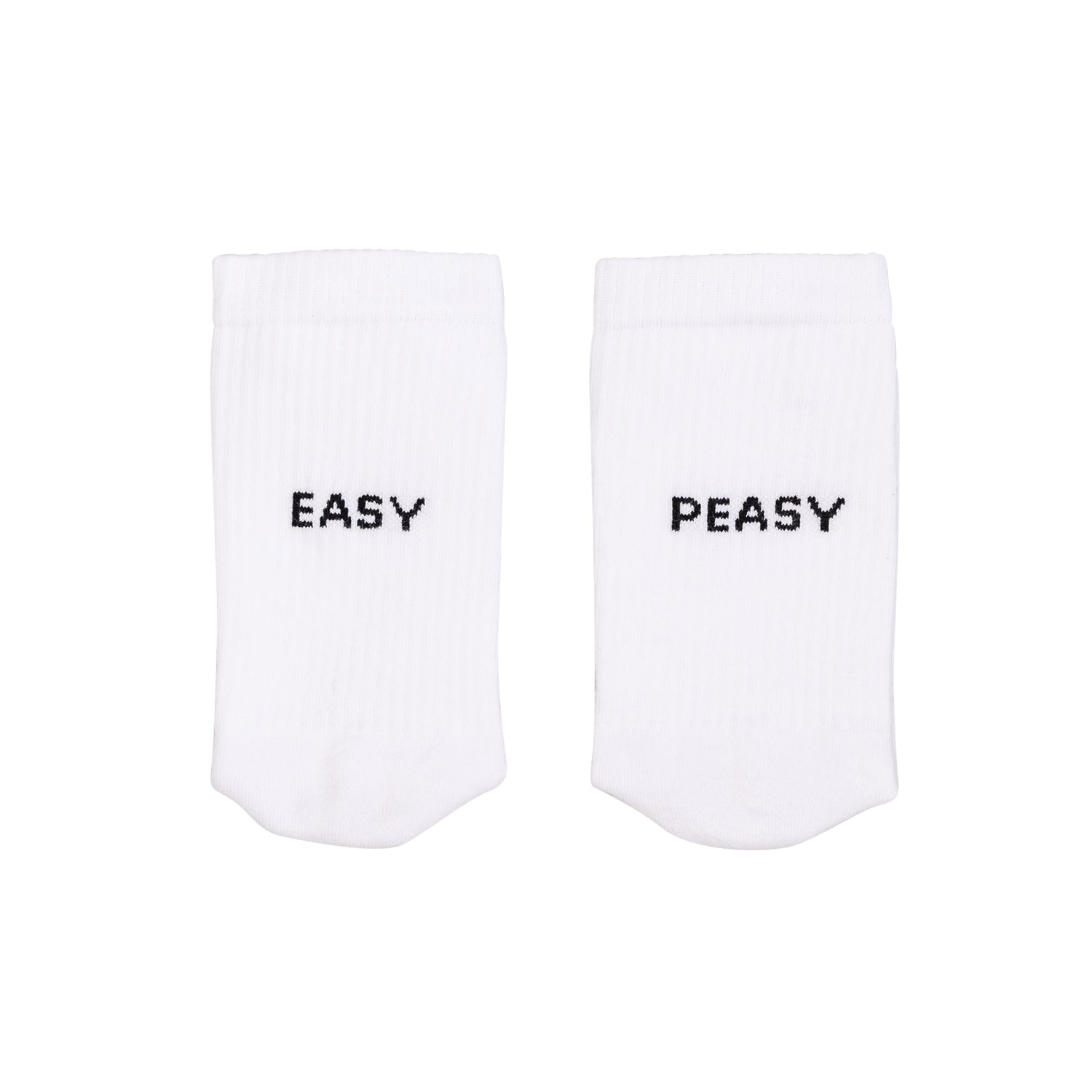 Socken "Easy peasy" weiss 35–38 - Eulenschnitt