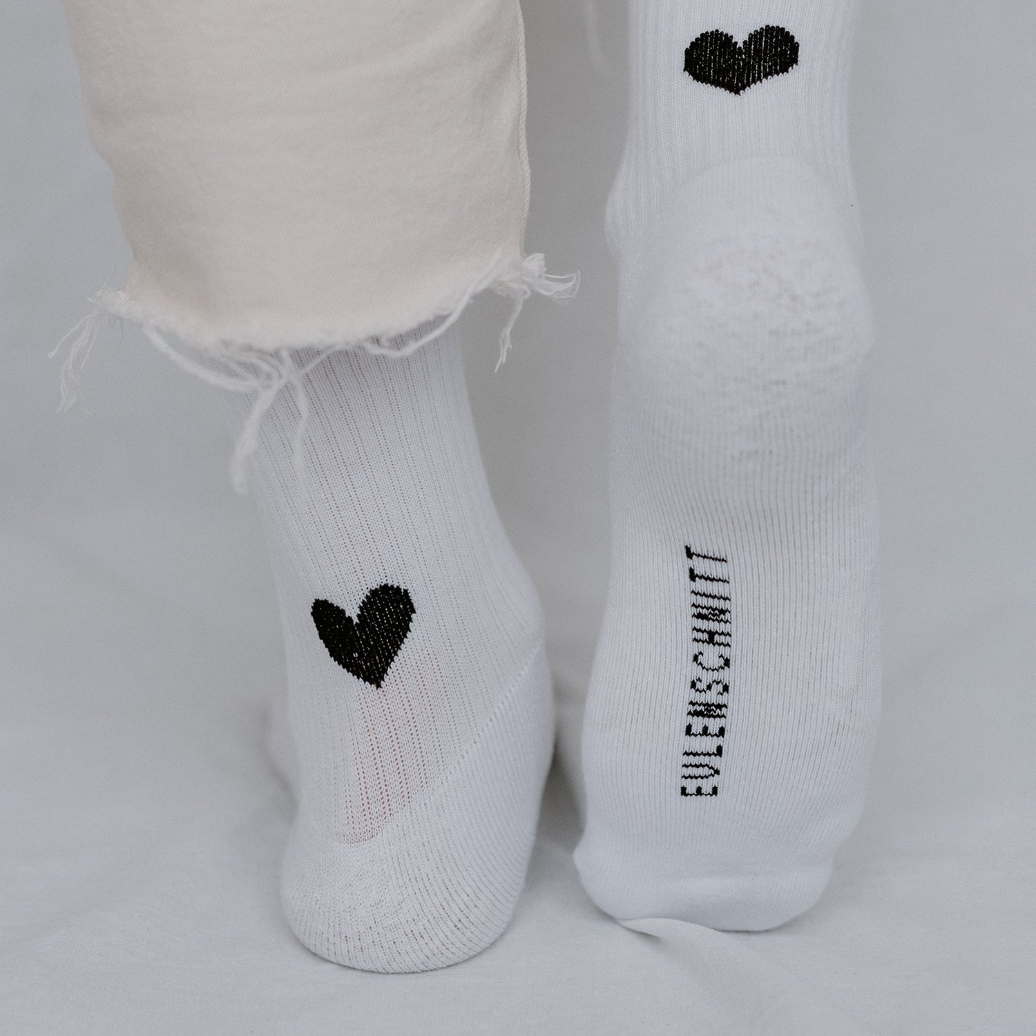 Chaussettes coeur blanc 35-38 - Eulenschnitt