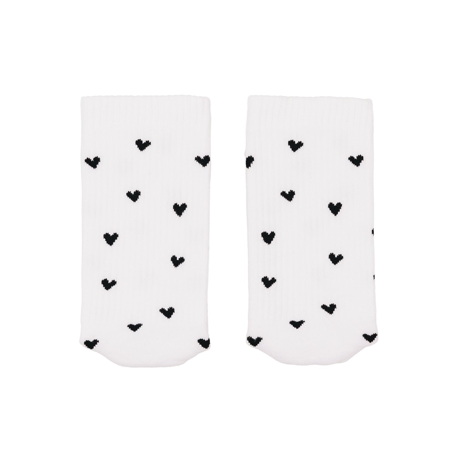 Socken Herzen schwarz 35-38 - Eulenschnitt