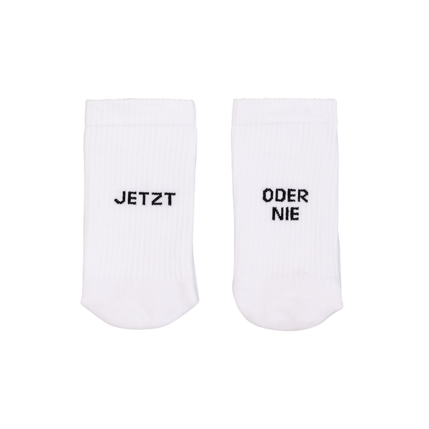 Socken "Jetzt oder nie" weiss 43–46 - Eulenschnitt