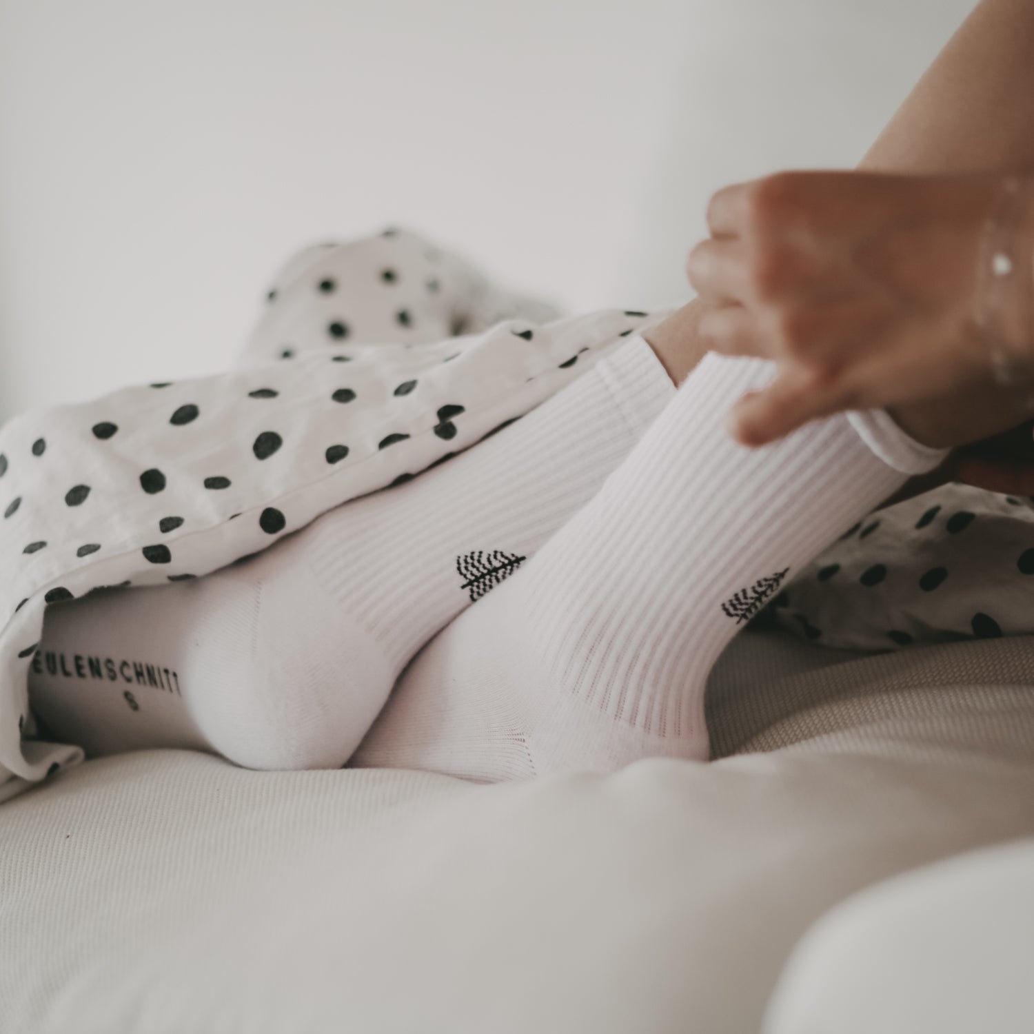 Chaussettes sapin blanc 43-46 - Eulenschnitt
