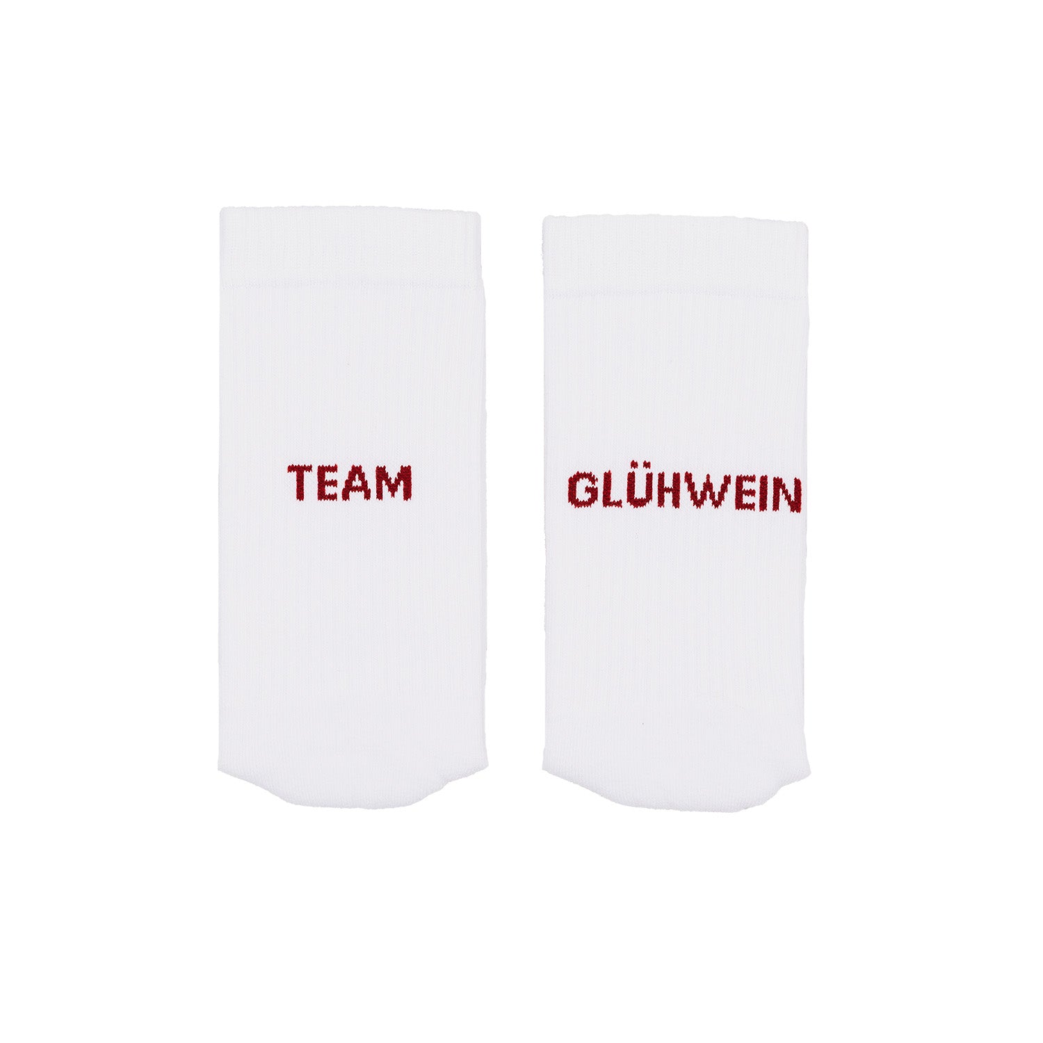 Socken "Team Glühwein" weiss 35–38 - Eulenschnitt