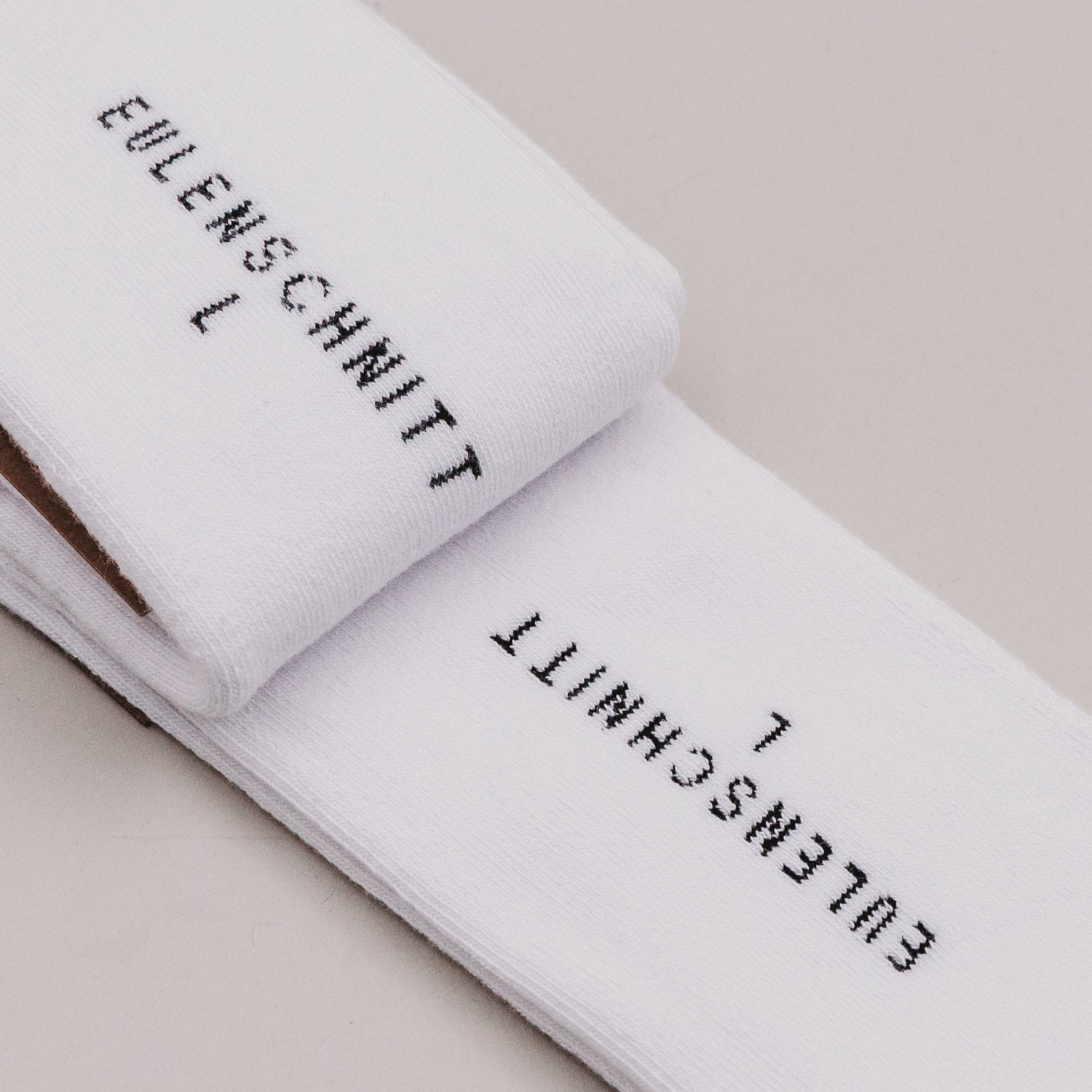 Socks "Team Glühwein" white 43-46 - Eulenschnitt