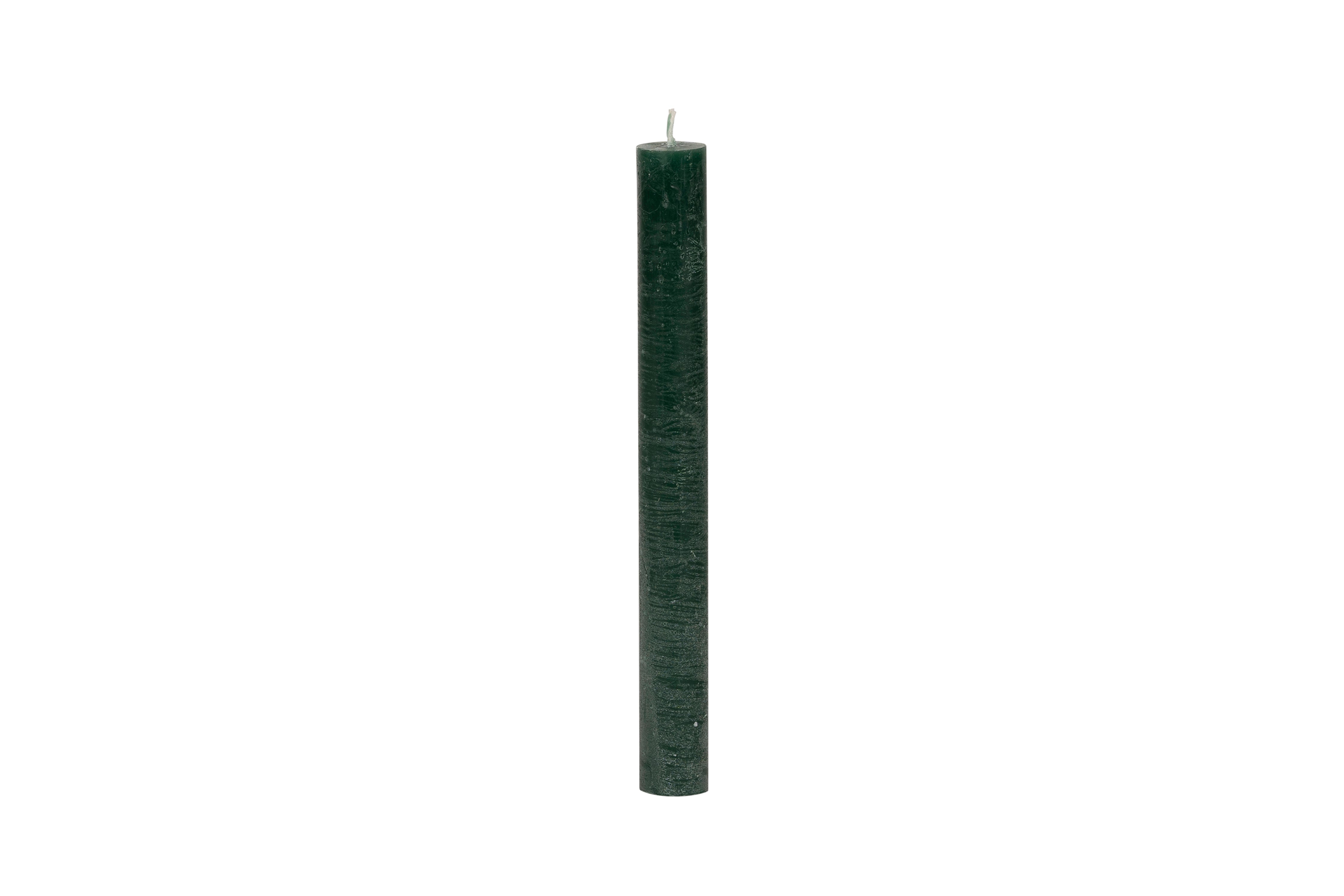 Stabkerze 20x2.2cm Tannengrün - Weizenkorn