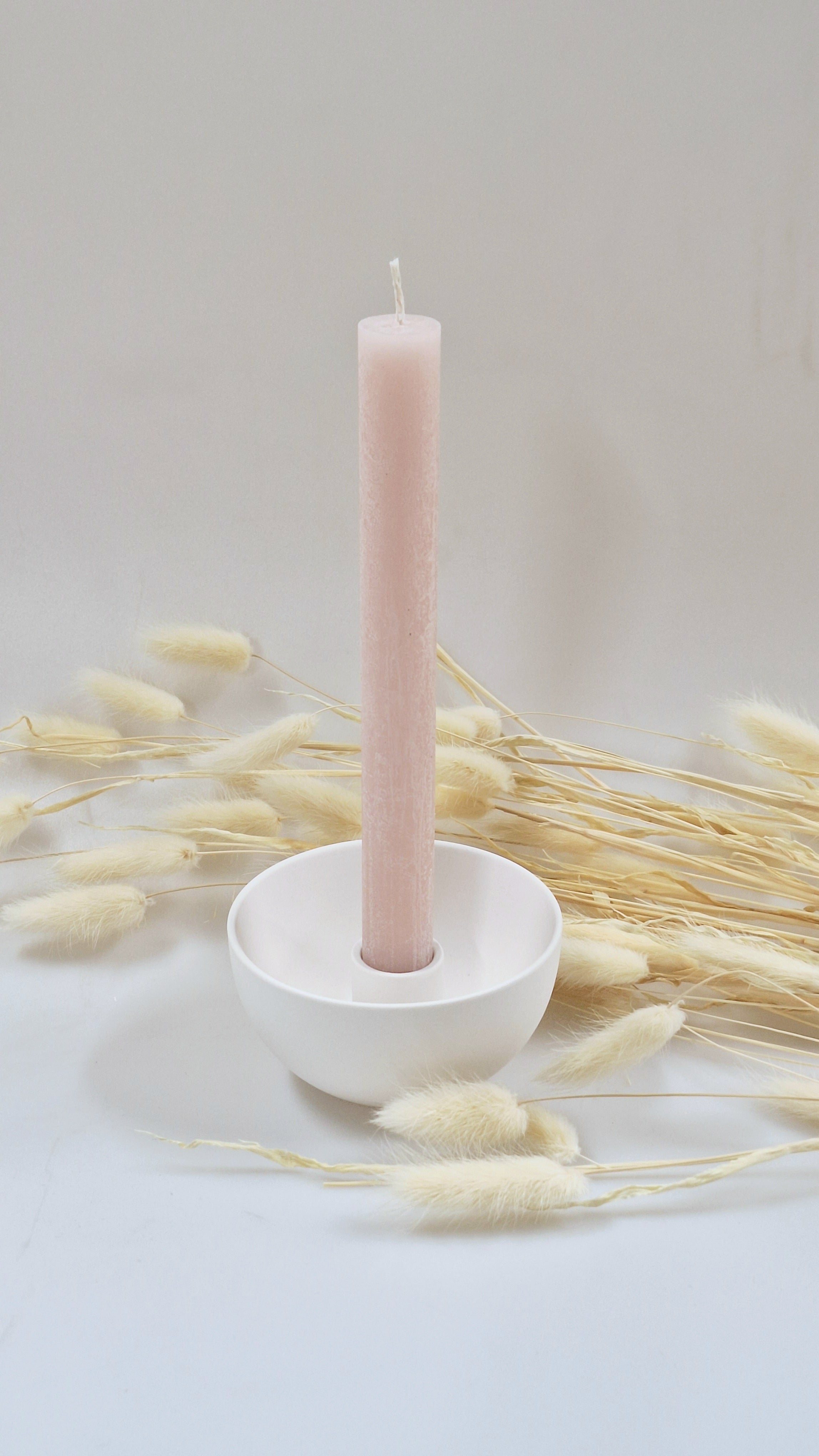 Stabkerze 20x2.2cm Zuckerwatte - Weizenkorn