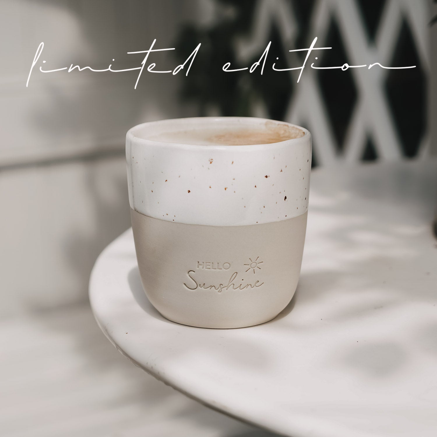 Stoneware mug "Hello Sunshine" – handmade – Limited Edition - Eulenschnitt (Image 11)