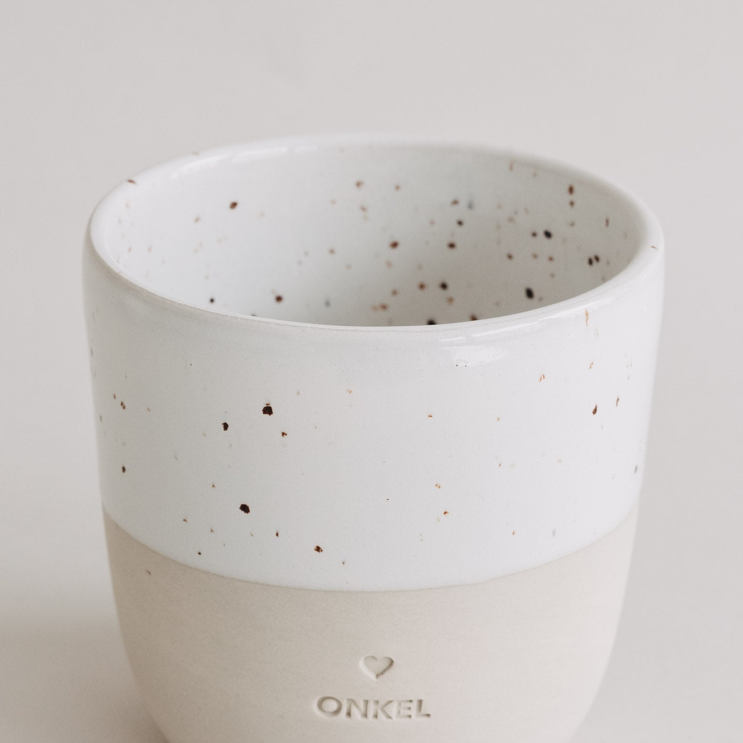 Stoneware mug "Onkel" – handmade - Eulenschnitt