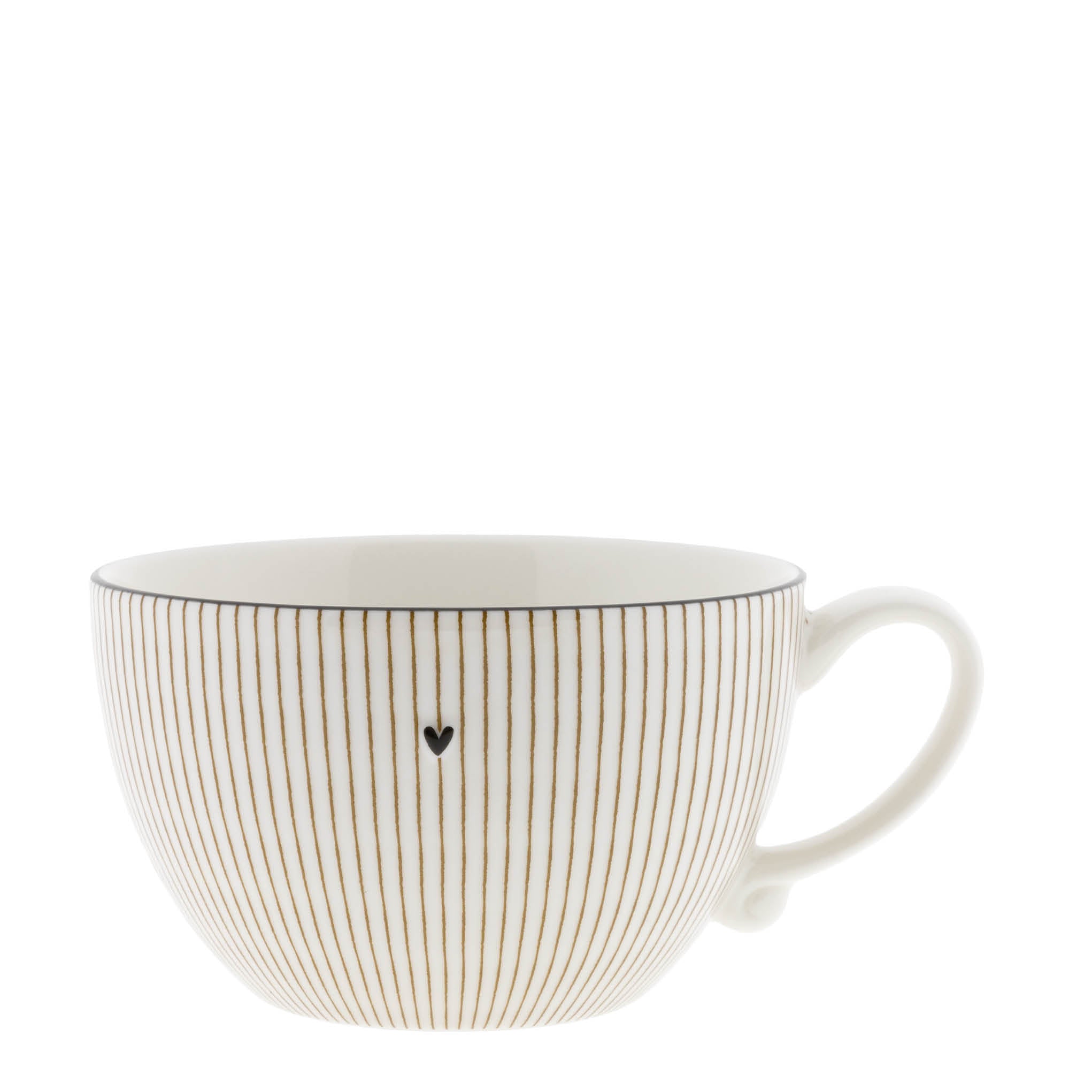 Suppentasse "stripes" klein caramel - Bastion Collections