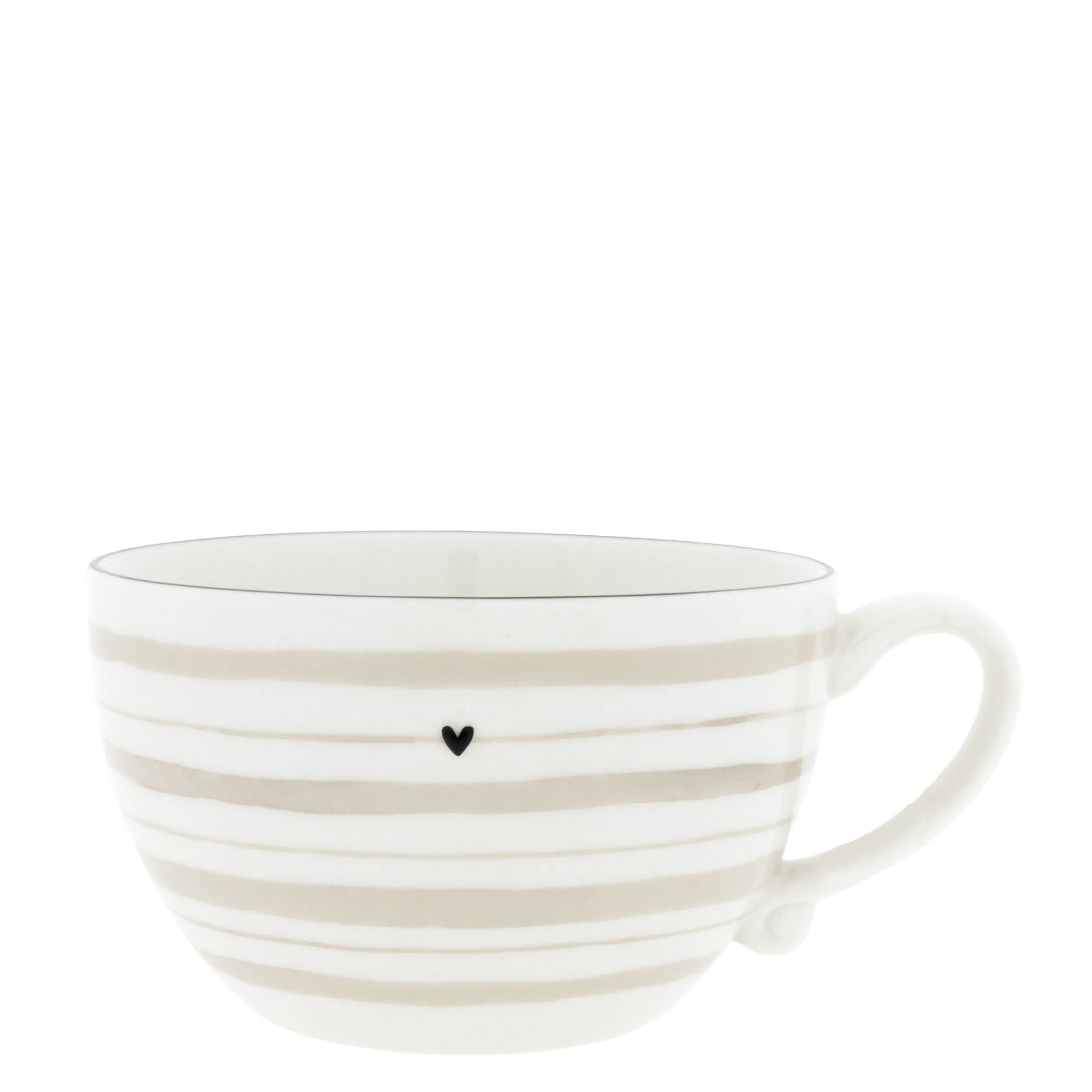 Suppentasse "stripes" klein natural - Bastion Collections