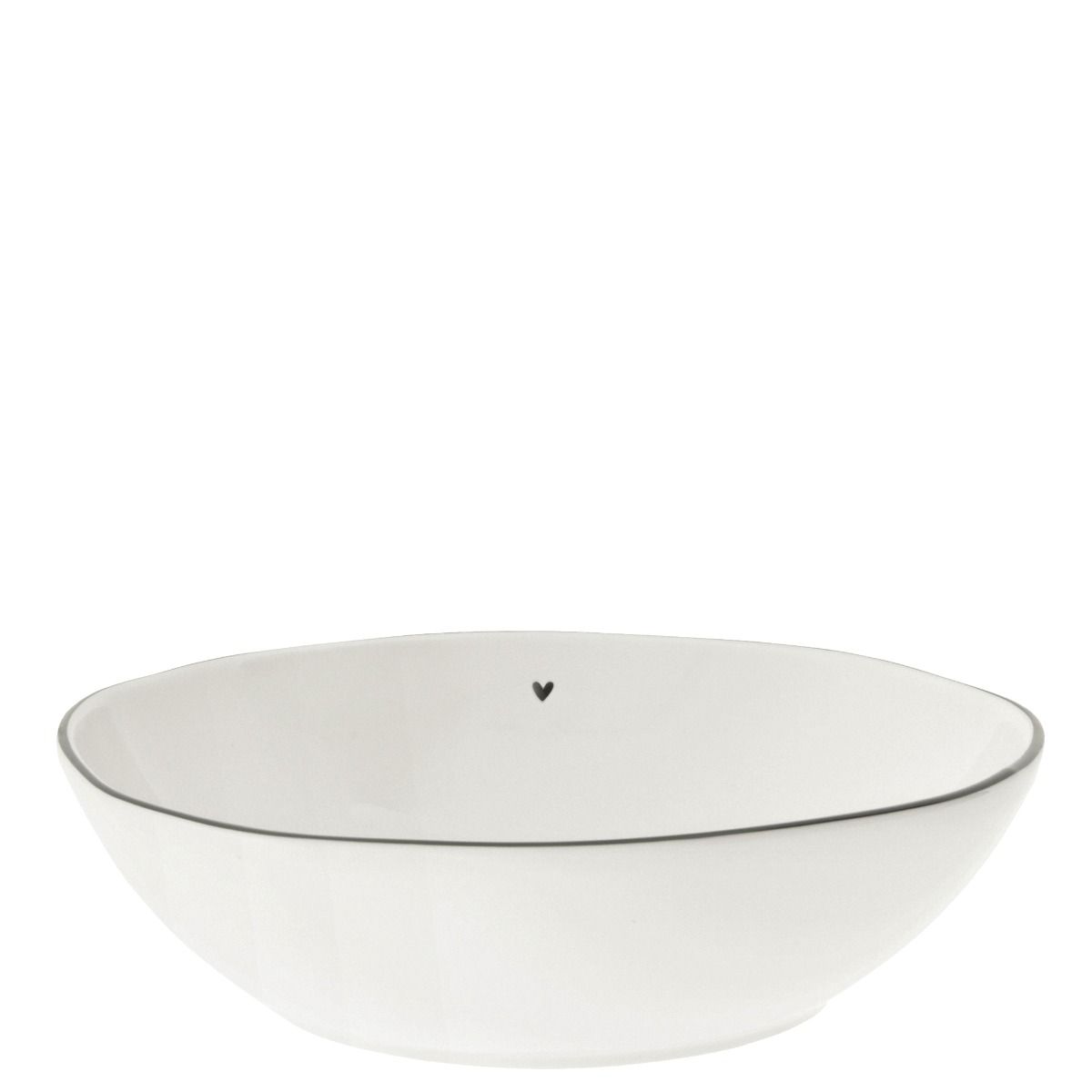 Suppenteller "heart" schwarz - Bastion Collections